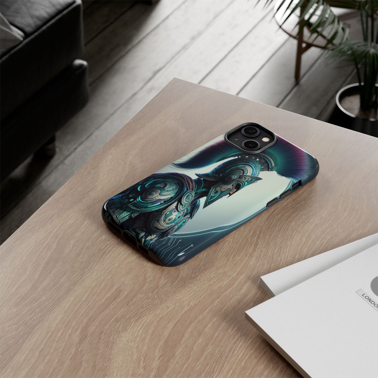 Custom ProtectiveGuardian of the Digital RealmIphone Case Compatible With Iphone 16 15 14 - Phone Cover