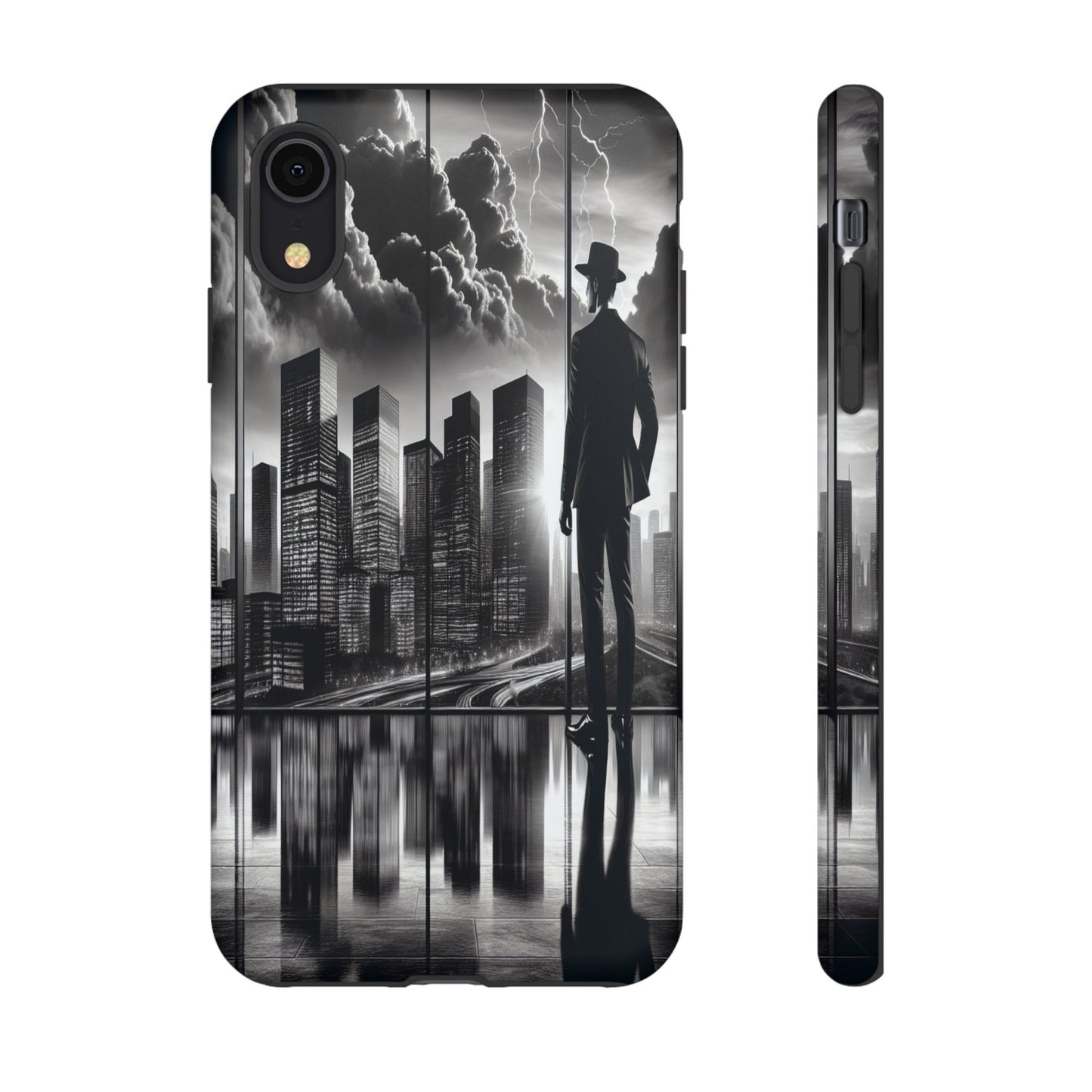 Protective Cityscape in Monochrome Moments Iphone Case Compatible With Iphone 16 15 14 - Phone Cover