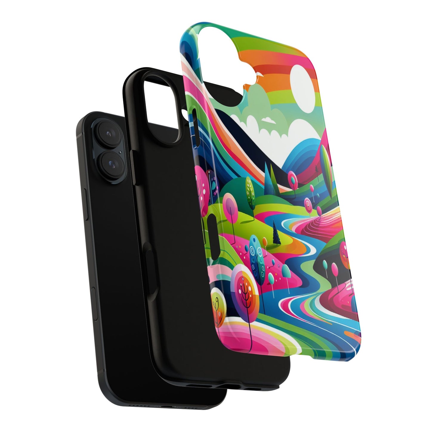 Colorful Landscape Journey - Phone Case