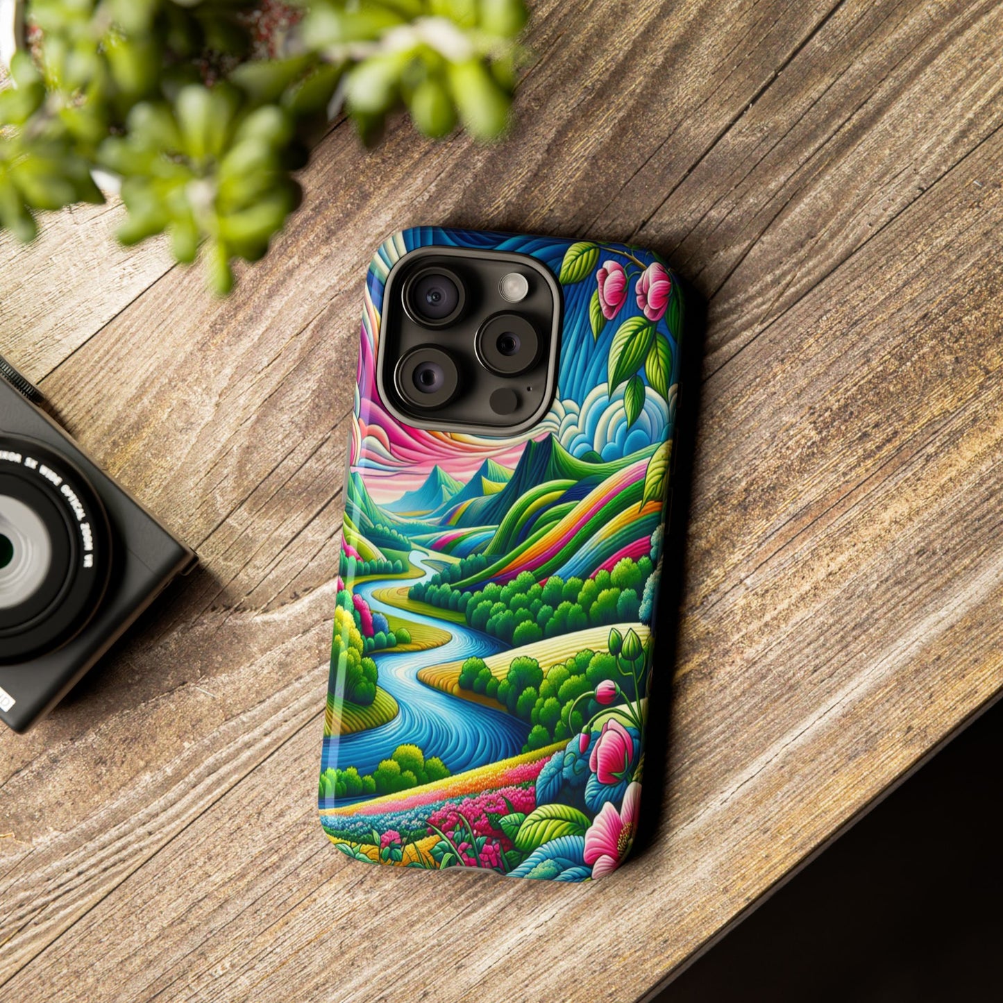 Colorful Landscape Fantasy - Phone Case