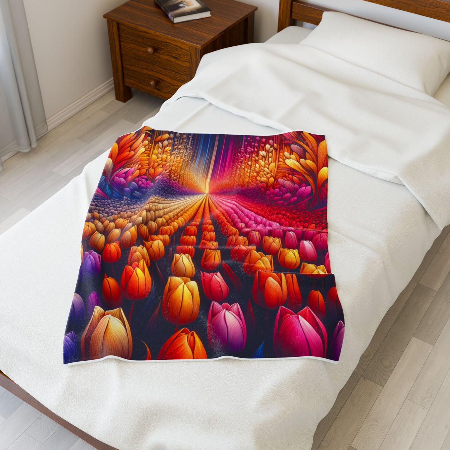 Petals of Illusion - Plush Blanket