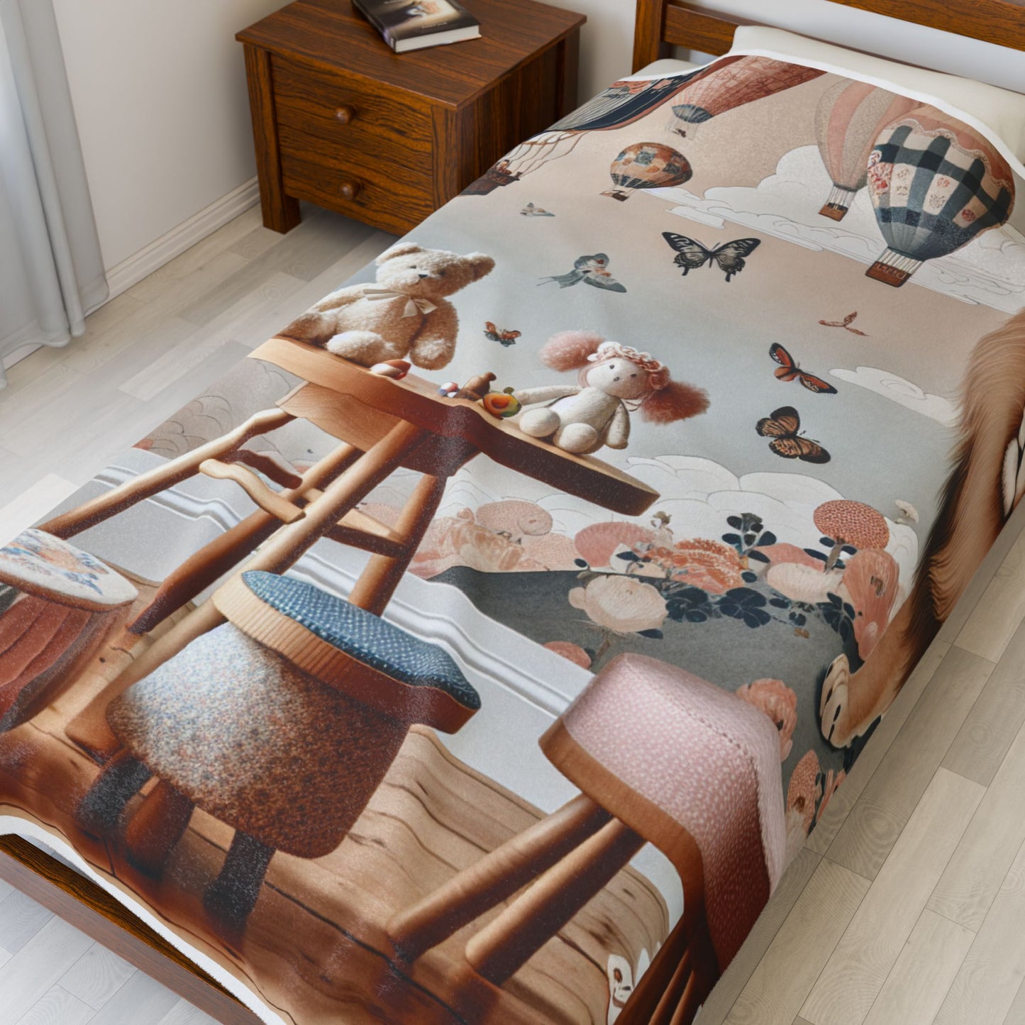 Playful Safari Adventure - Plush Blanket