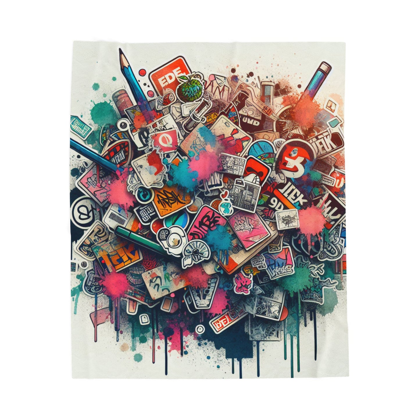 Melody of Expressions - Plush Blanket