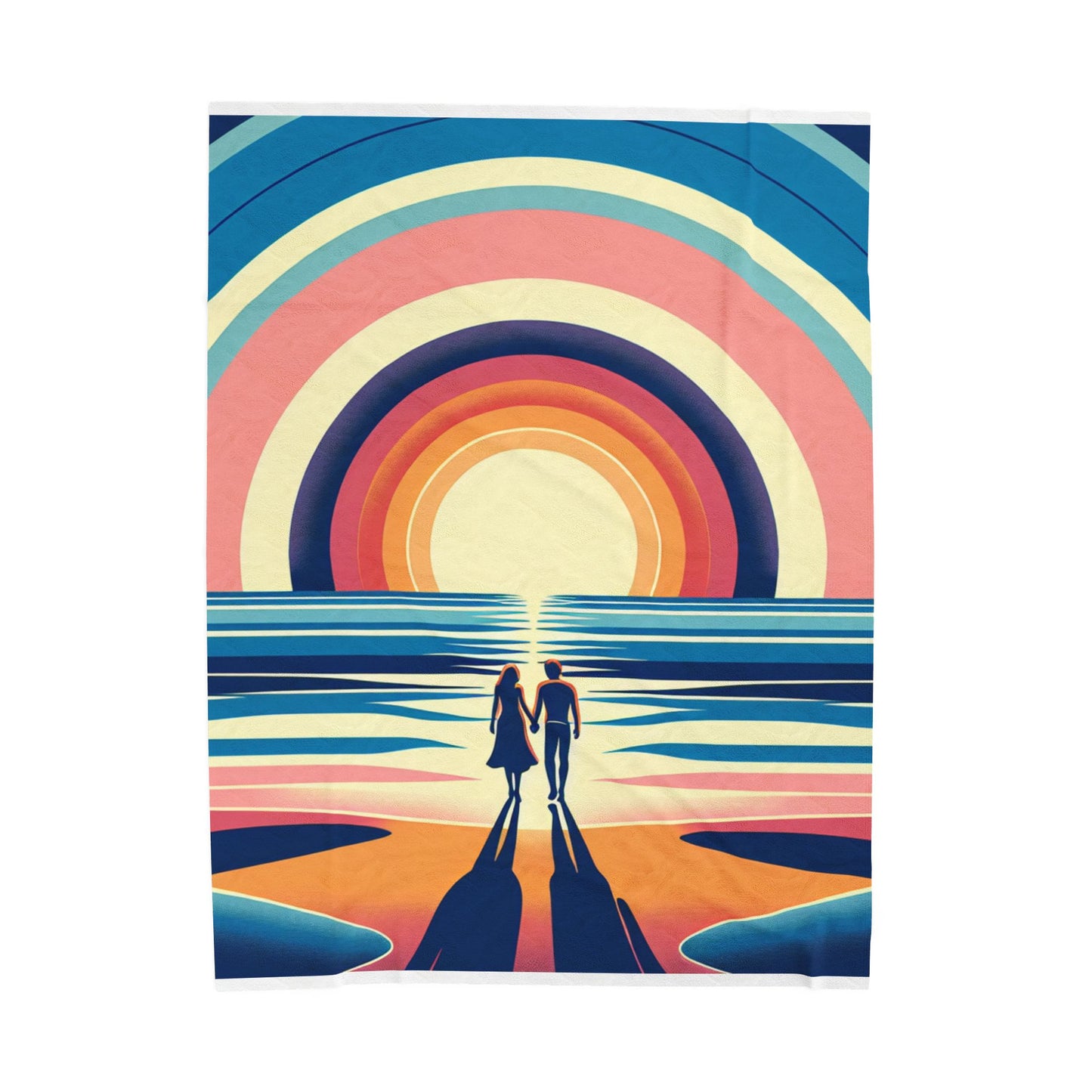 Horizon of Hues- Plush Blanket