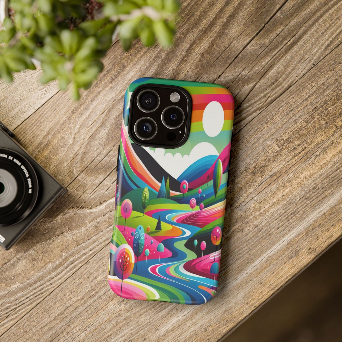 Colorful Landscape Journey - Phone Case