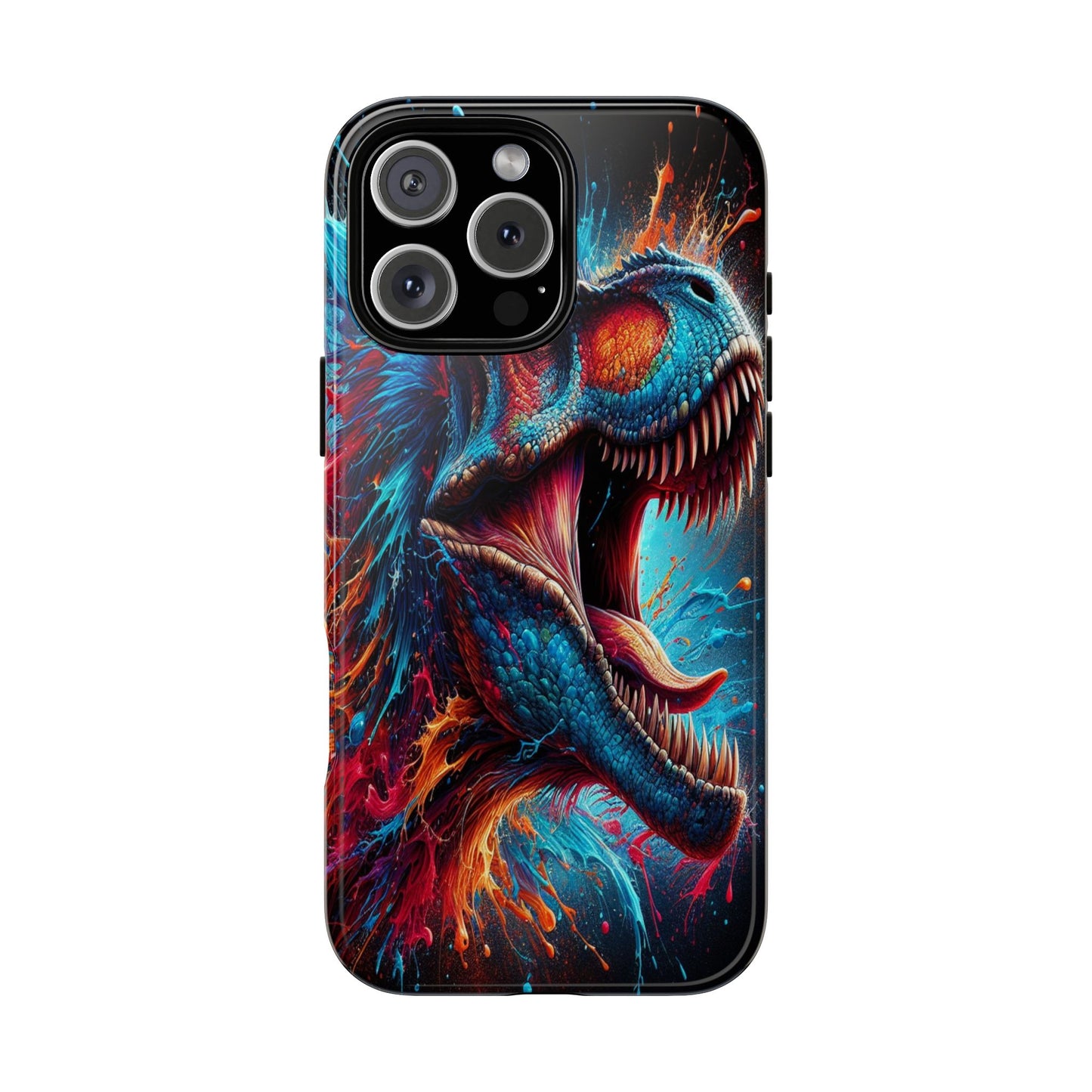 Colorburst Dinosaur Roar - Phone Case