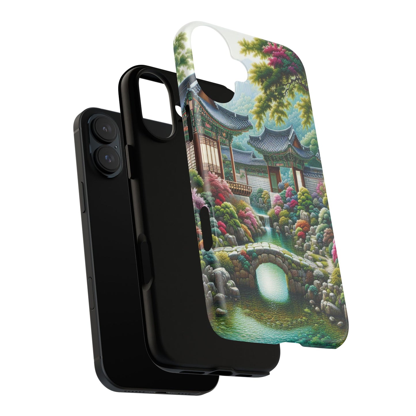 Custom ProtectiveTranquil Garden RetreatIphone Case Compatible With Iphone 16 15 14 - Phone Cover