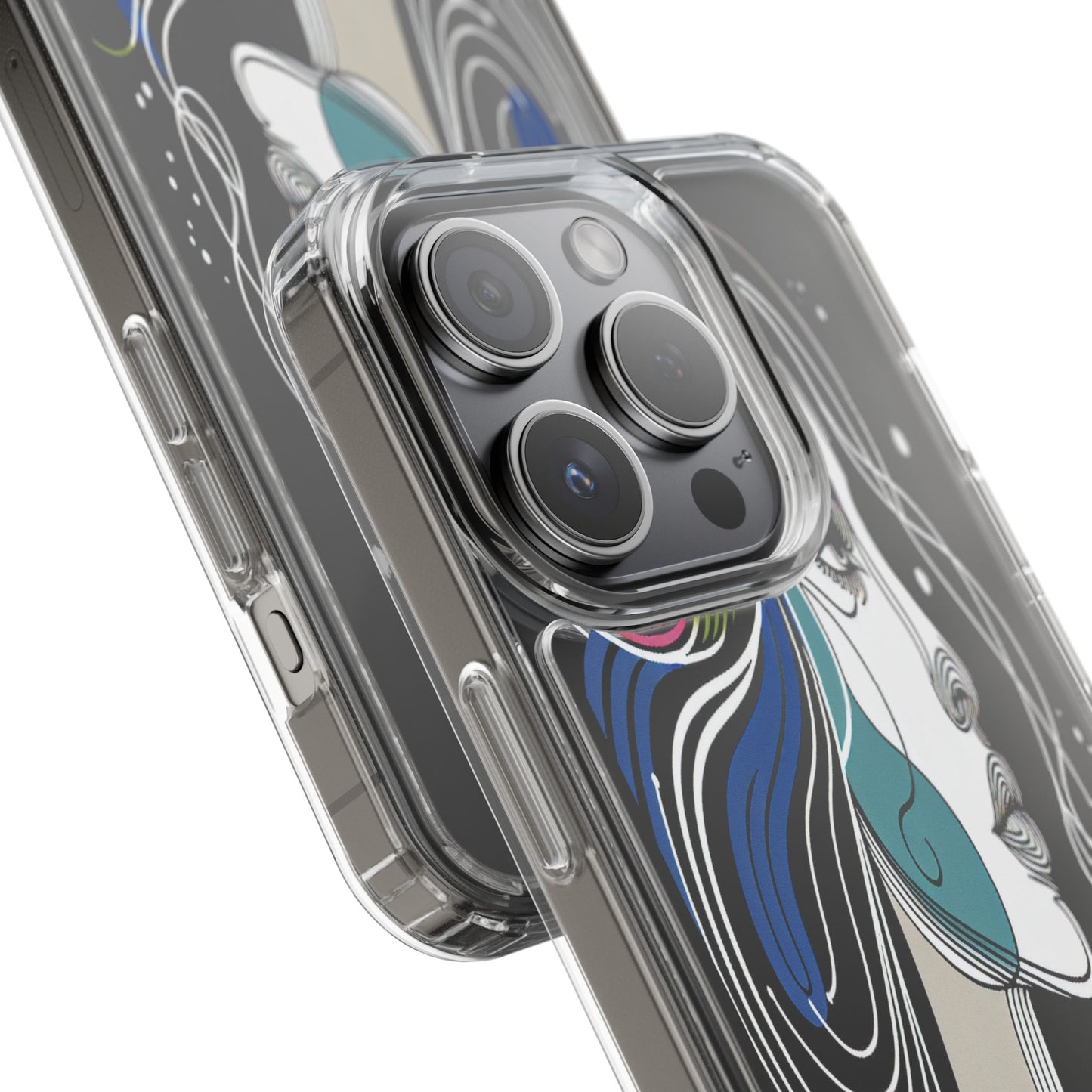 Transparent Portrait of Imagination Iphone Case Compatible With Iphone 16 15 14 - Clear Phone Cover