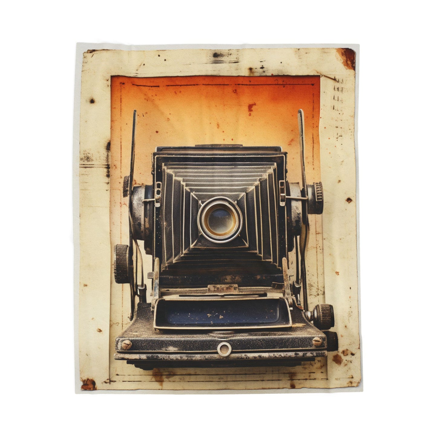 Captured Time in Monochrome- Plush Blanket