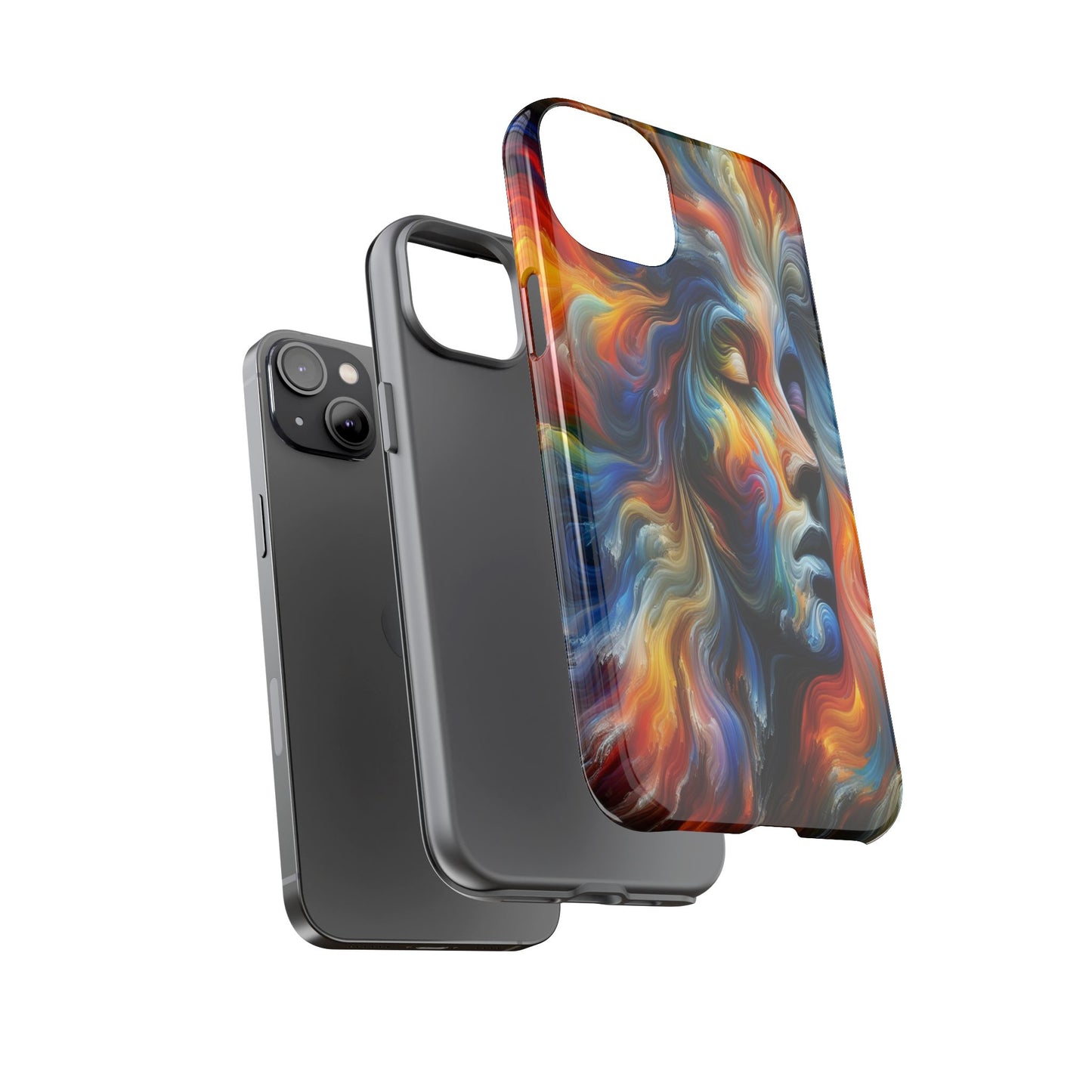 Custom Protective Whirlwind of Colors Iphone Case Compatible With Iphone 16 15 14 - Phone Cover