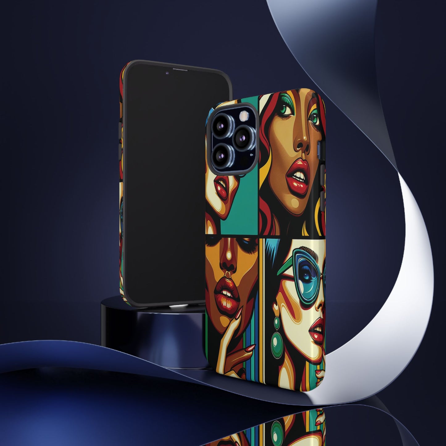 Protective Pop Art Expressions Iphone Case Compatible With Iphone 16 15 14 - Iphone Cover