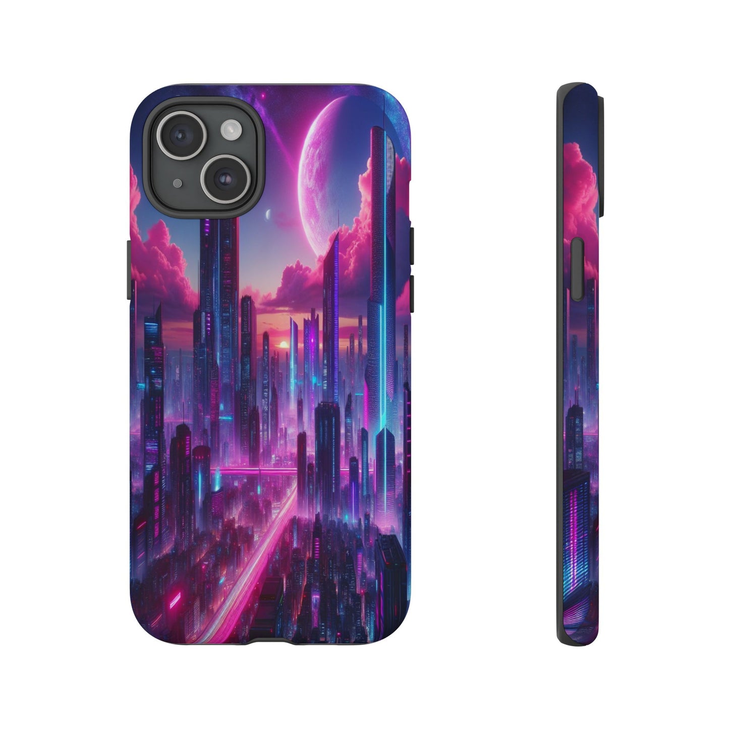 Futuristic Skyline Fantasy - Phone Case