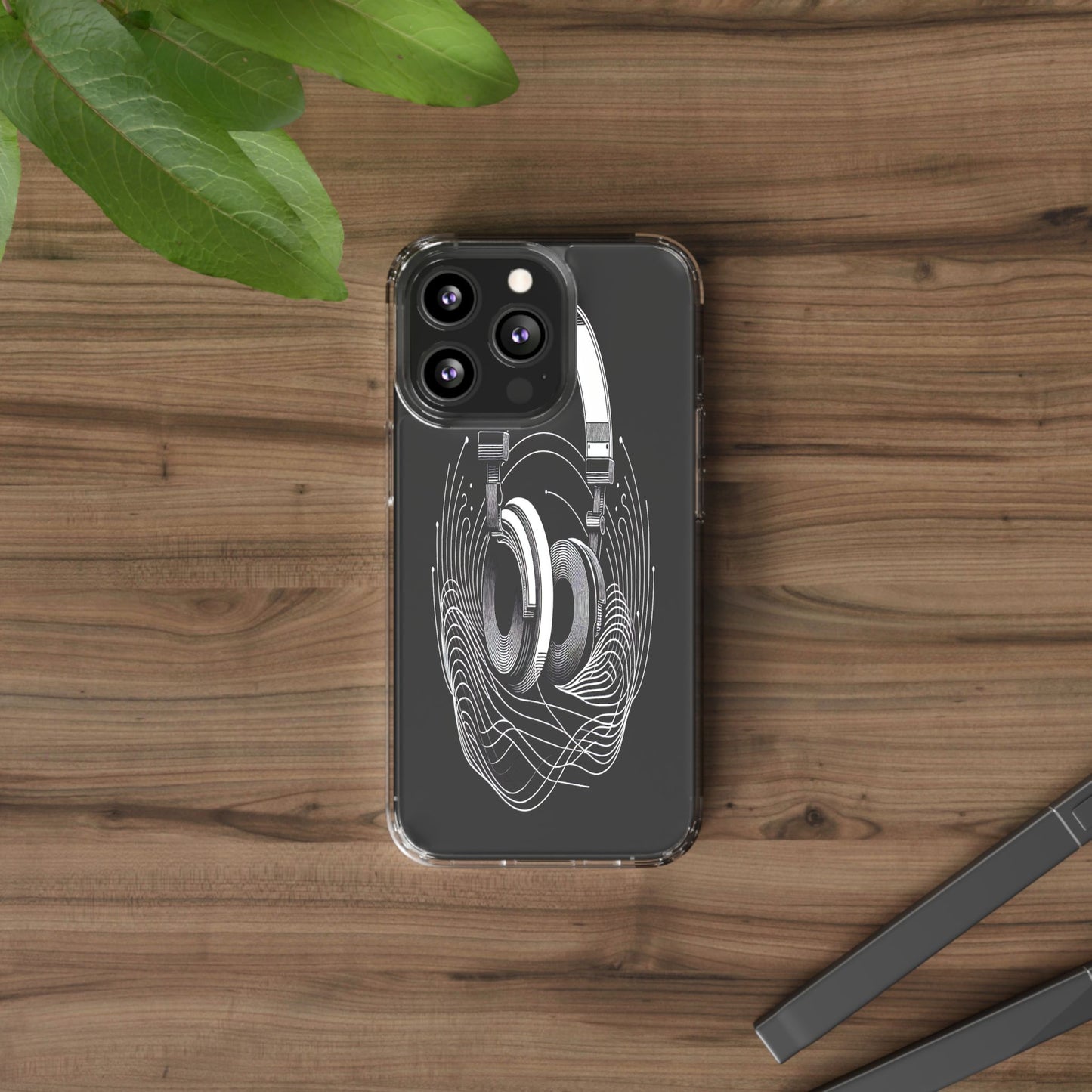 Transparent Sound Waves Unleashed Iphone Case Compatible With Iphone 16 15 14 - Clear Phone Cover