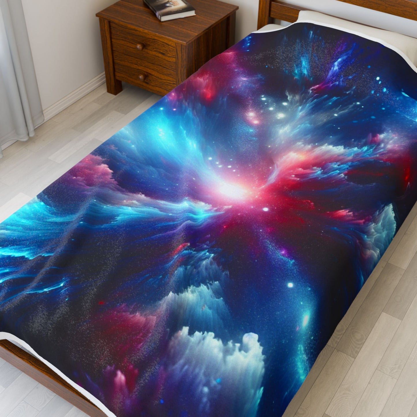 Cosmic Energy Burst - Plush Blanket