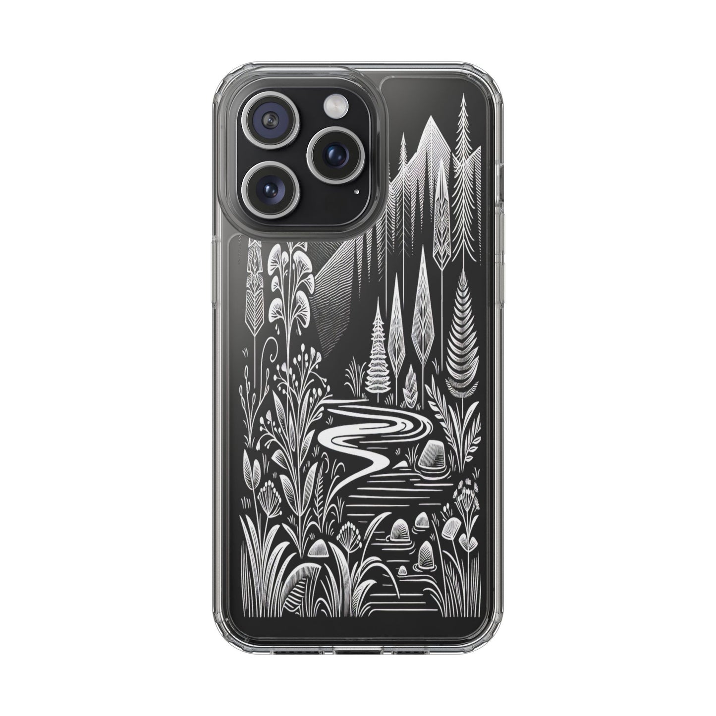 Transparent Alpine Wilderness Pathways Iphone Case Compatible With Iphone 16 15 14 - Clear Phone Cover