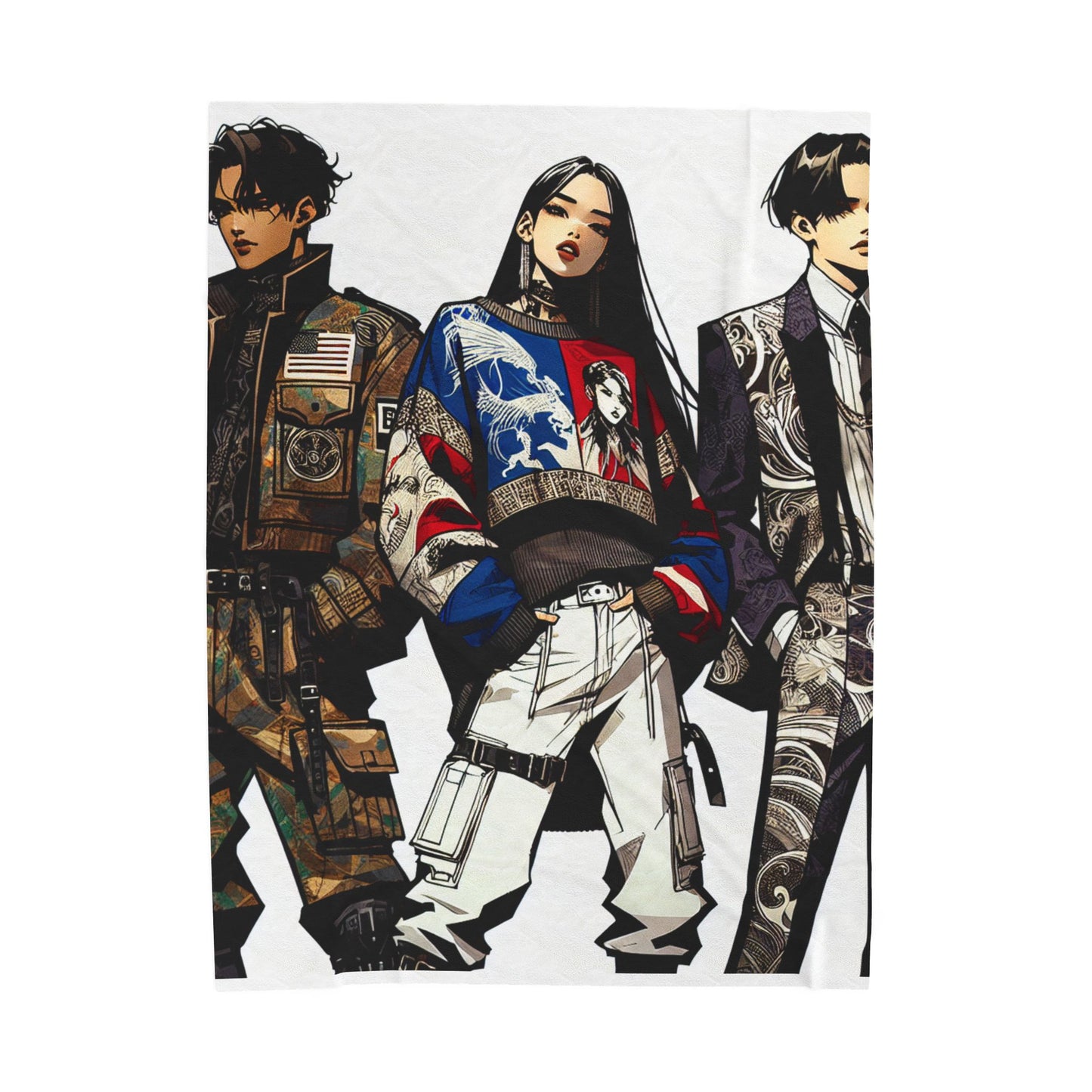 Fashion Forward Trio - Plush Blanket
