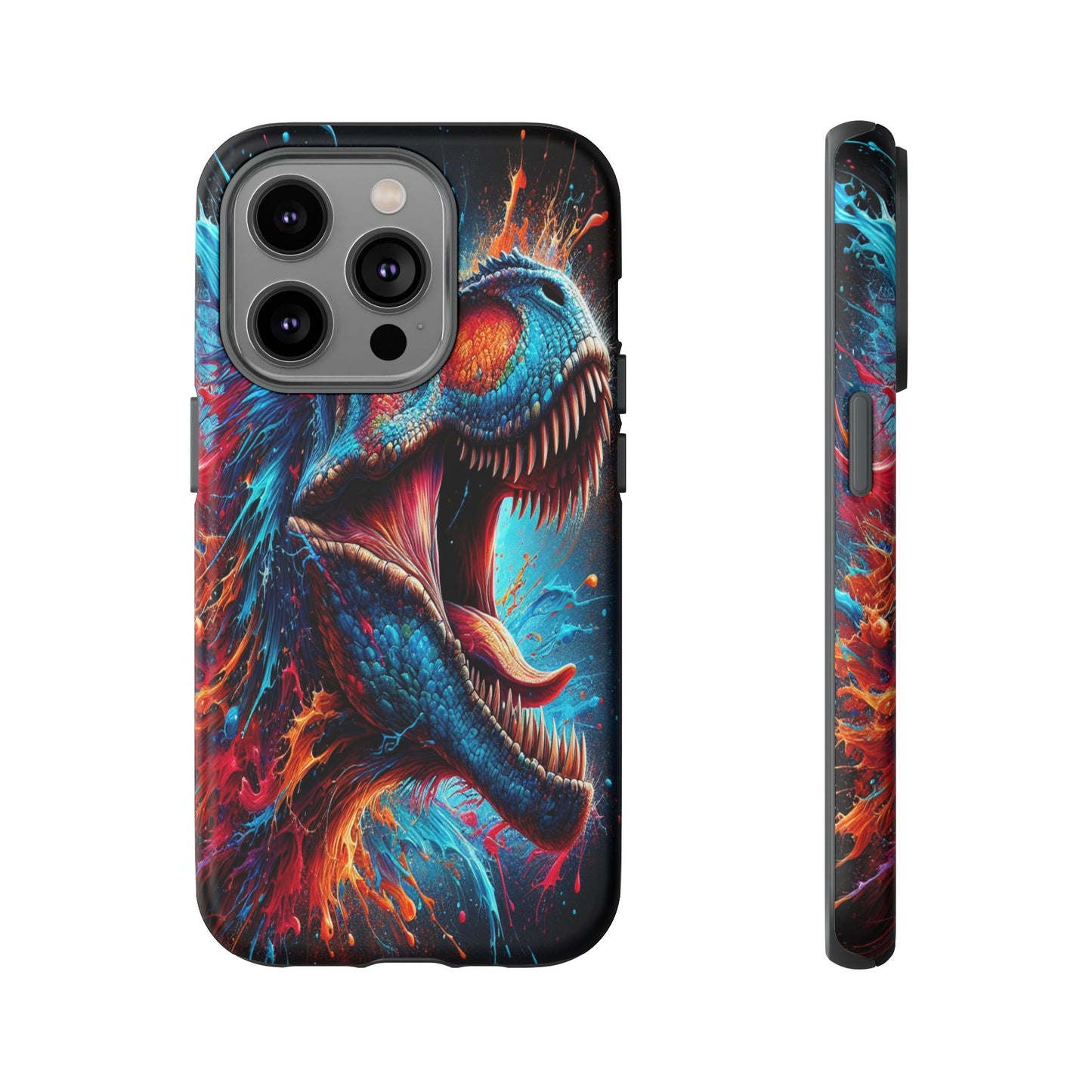 Colorburst Dinosaur Roar - Phone Case