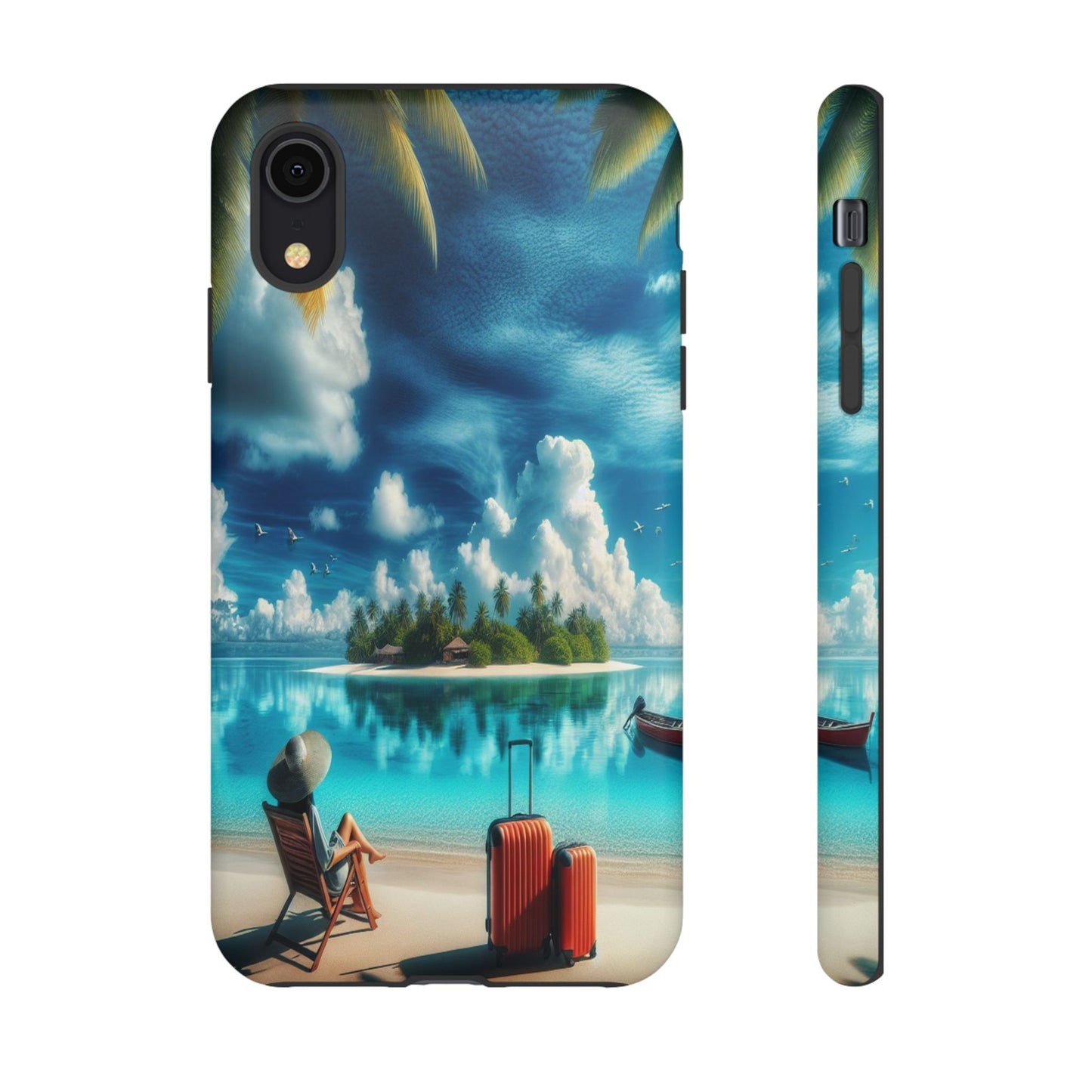 Custom ProtectiveIsland Escape in ParadiseIphone Case Compatible With Iphone 16 15 14 - Phone Cover