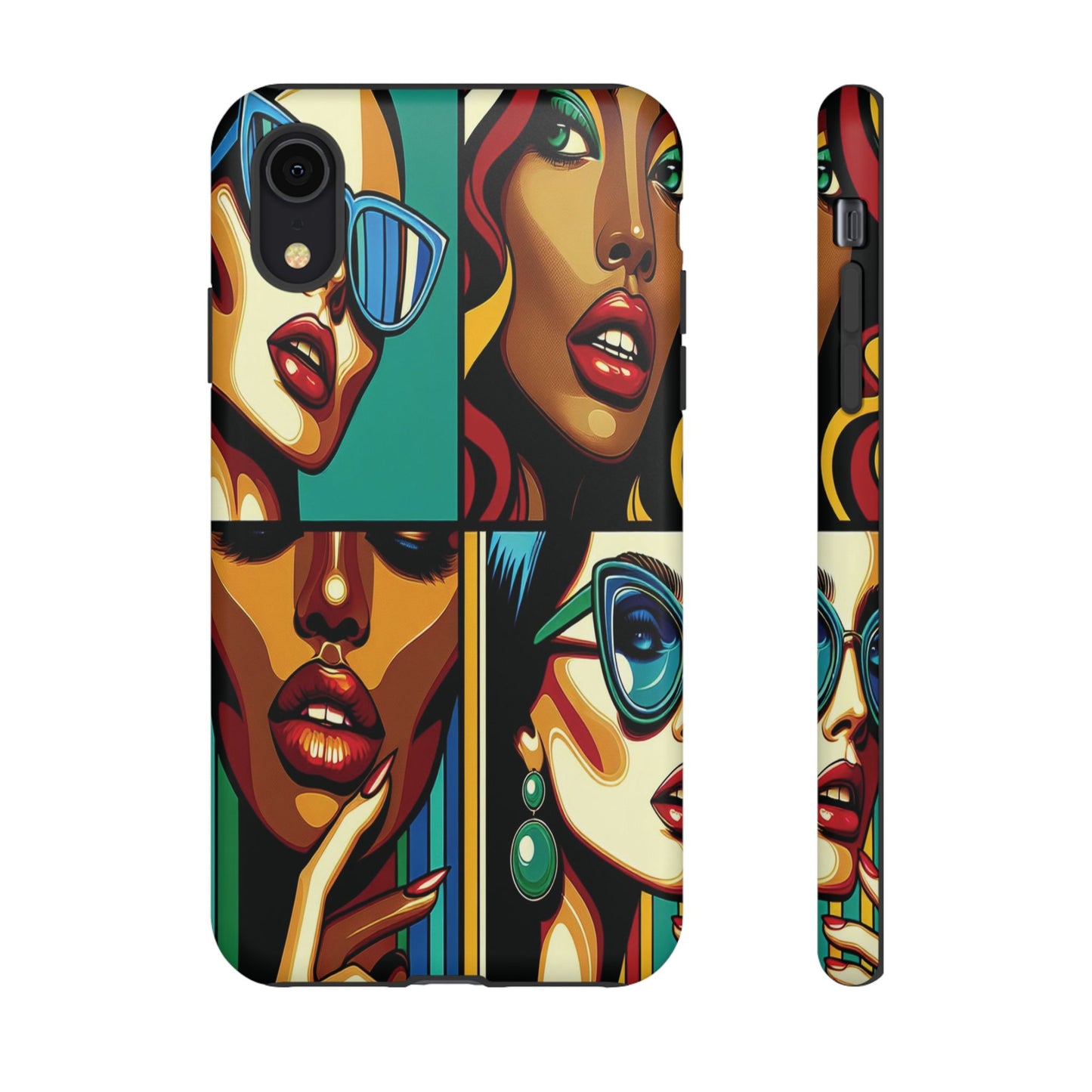 Protective Pop Art Expressions Iphone Case Compatible With Iphone 16 15 14 - Iphone Cover