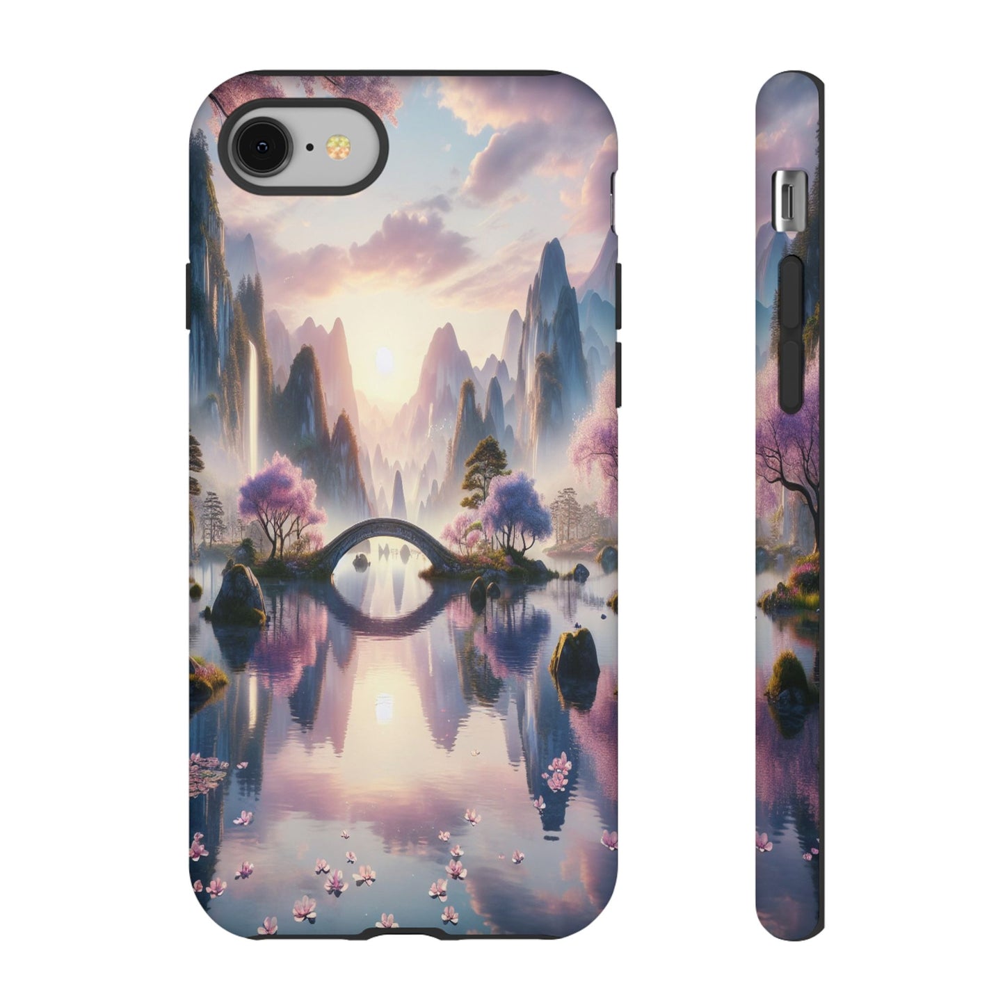 Ethereal Landscape Ablaze with Color - Phone Case