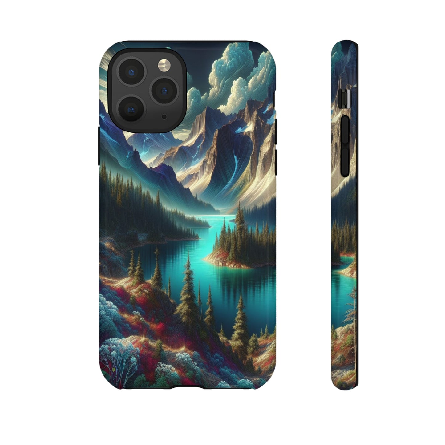 Custom ProtectiveMajestic Peaks and Tranquil WatersIphone Case Compatible With Iphone 16 15 14 - Phone Cover