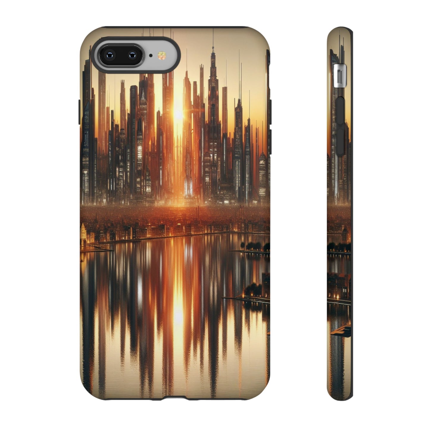 Protective Radiant Cityscape at Dusk  Iphone Case Compatible With Iphone 16 15 14 - Phone Cover