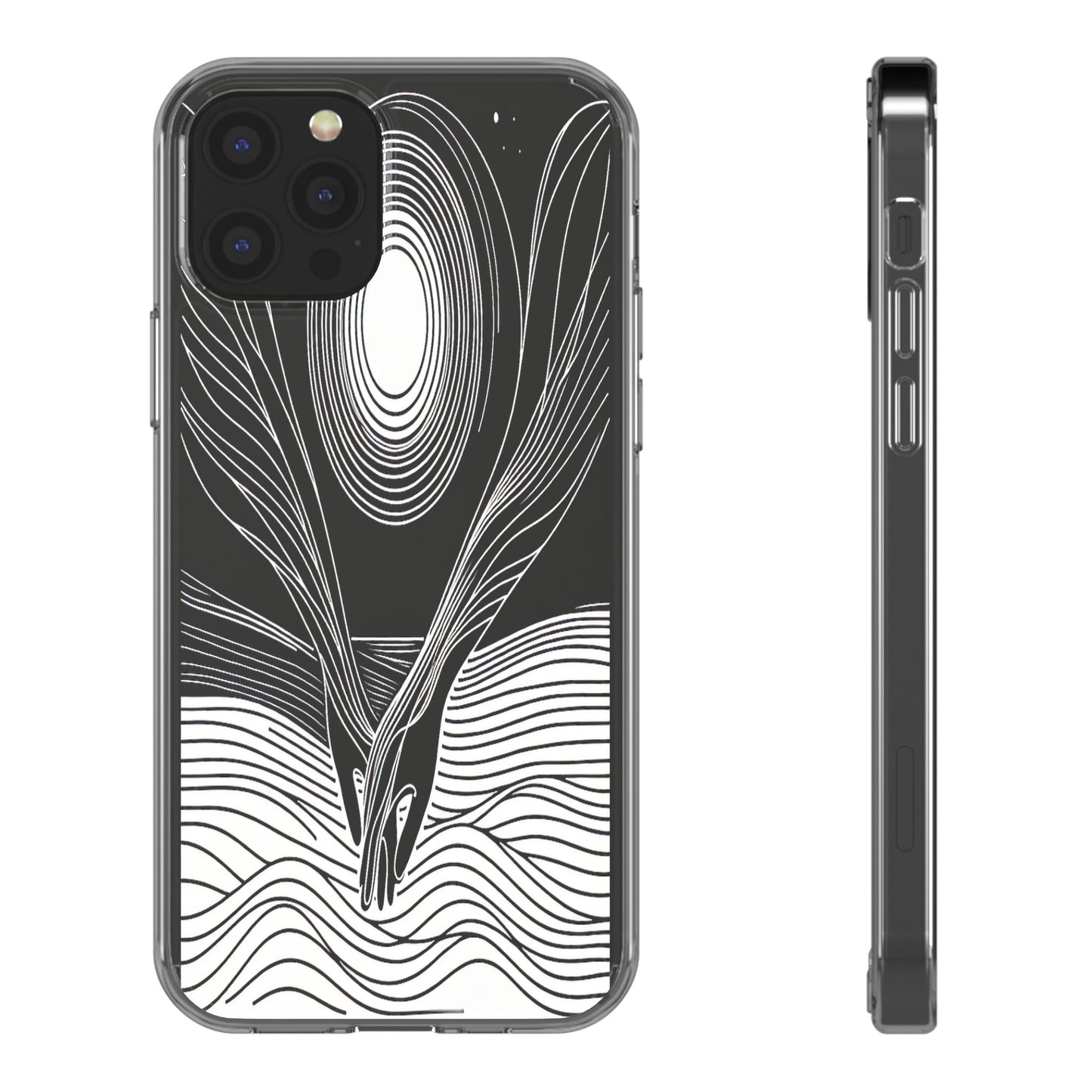 Transparent Interwoven Spirits Iphone Case Compatible With Iphone 16 15 14 - Clear Phone Cover