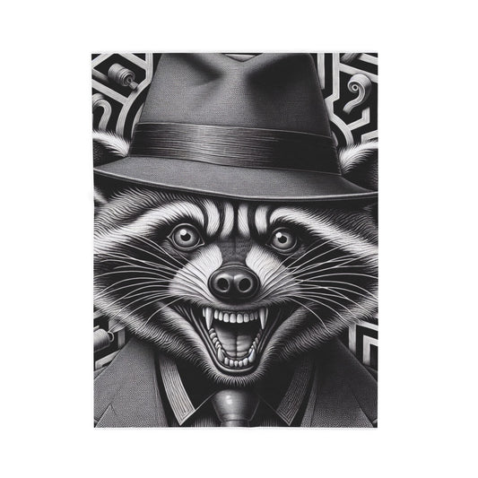 Raccoon's Labyrinth Adventure - Plush Blanket