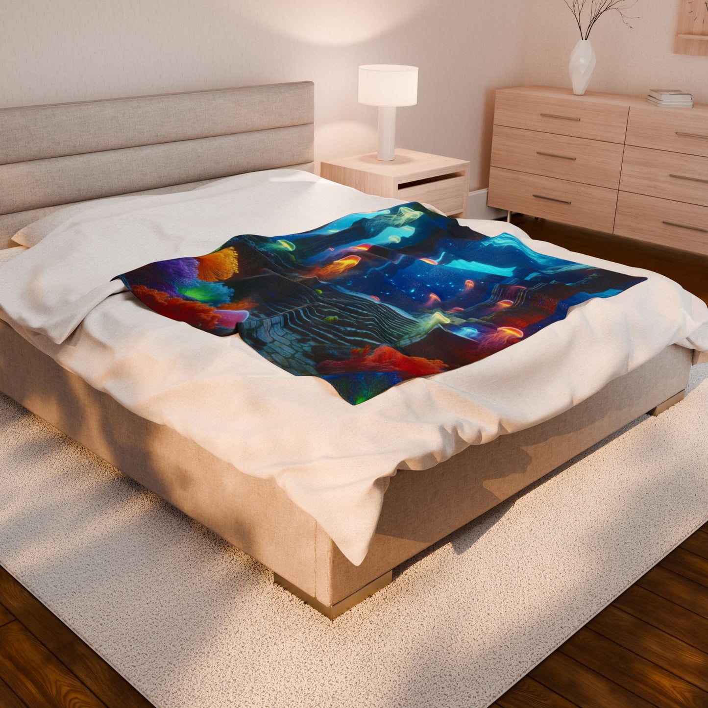 Undersea Illumination- Plush Blanket