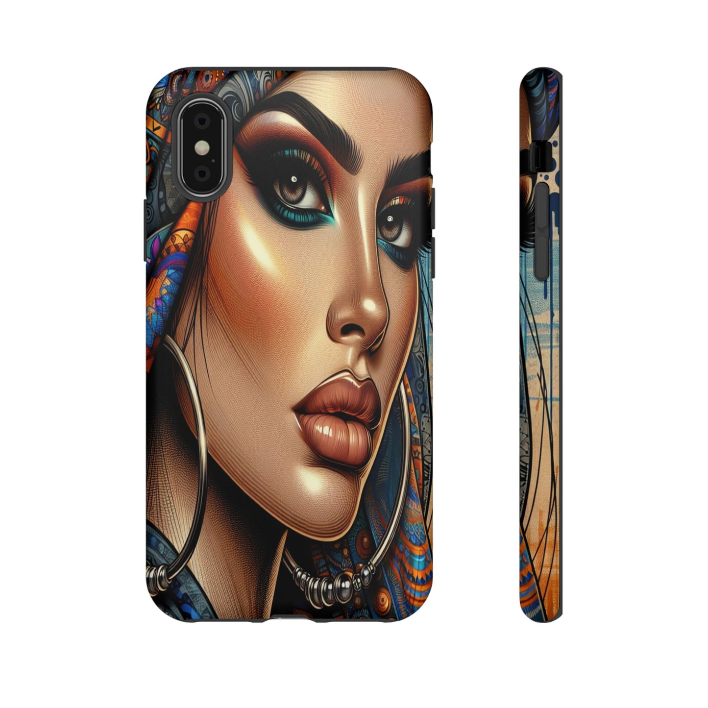 Protective Mystical Portrait in Patterns Iphone Case Compatible With Iphone 16 15 14 - Phone Cover