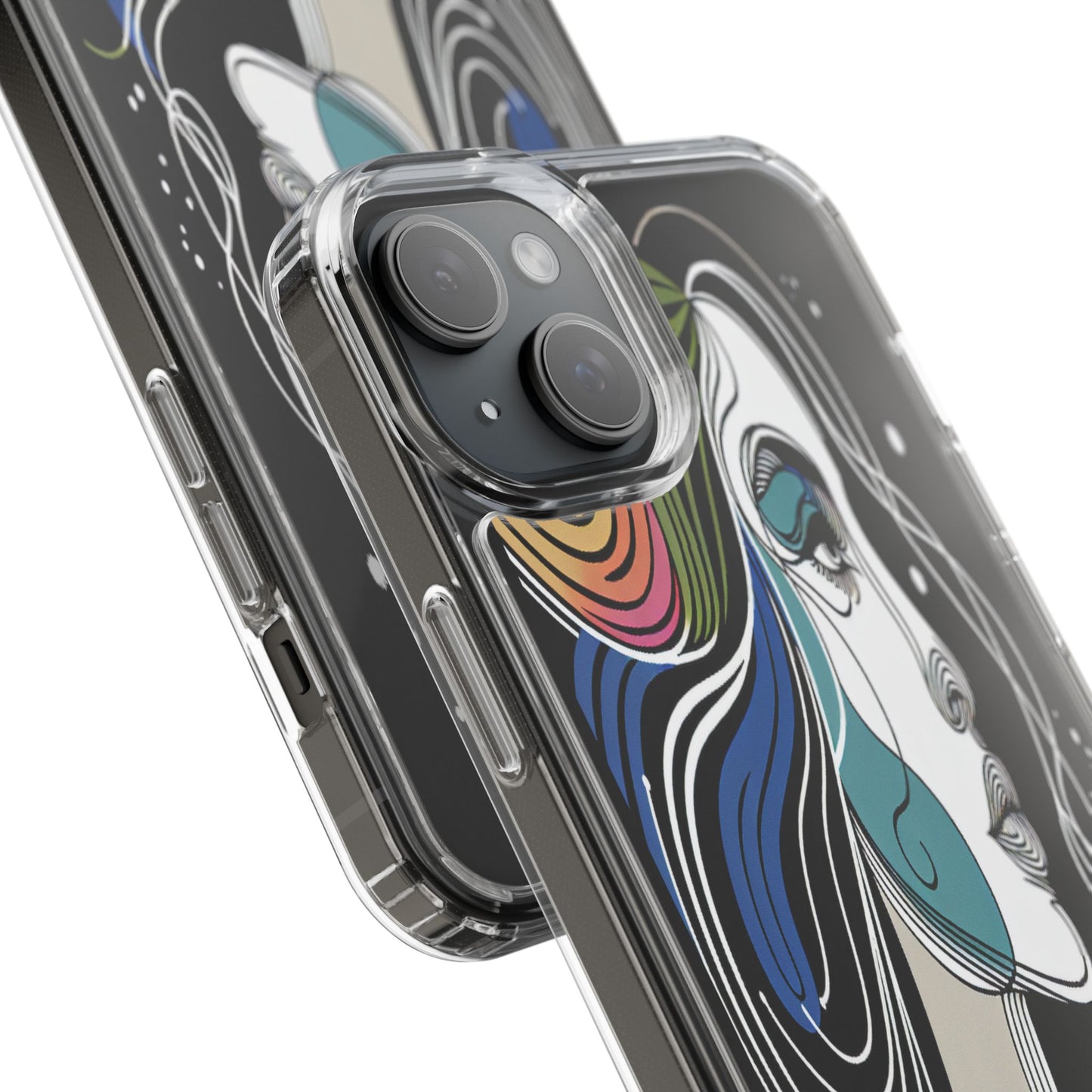 Transparent Portrait of Imagination Iphone Case Compatible With Iphone 16 15 14 - Clear Phone Cover