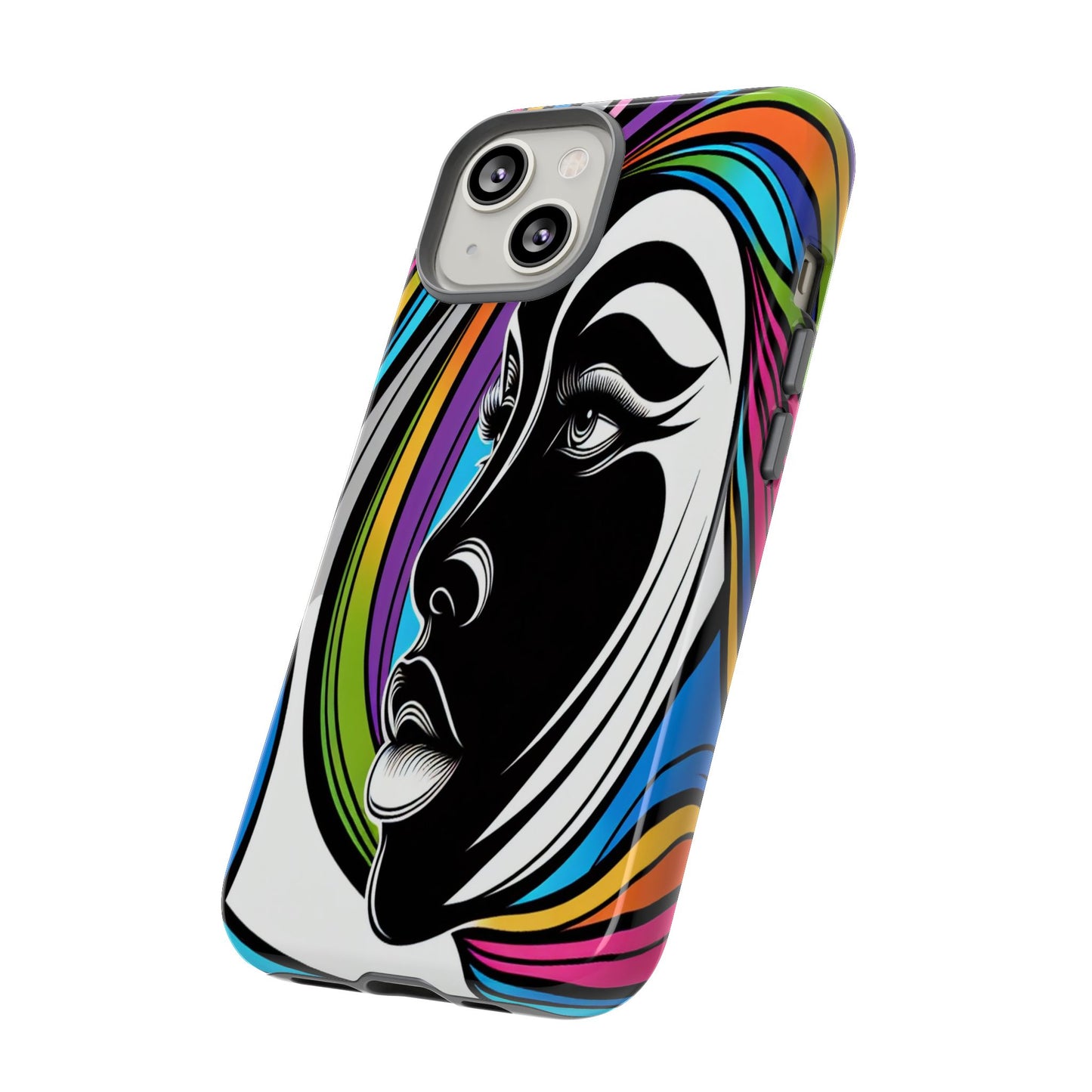 Colorful Portrait Fusion - Phone Case