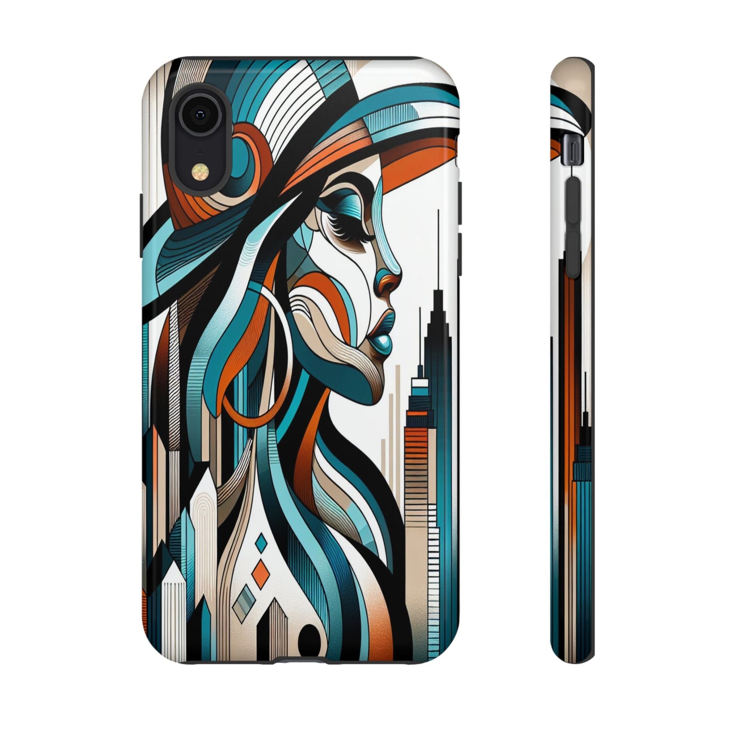 Custom ProtectiveCity Muse in Abstract LinesIphone Case Compatible With Iphone 16 15 14 - Phone Cover