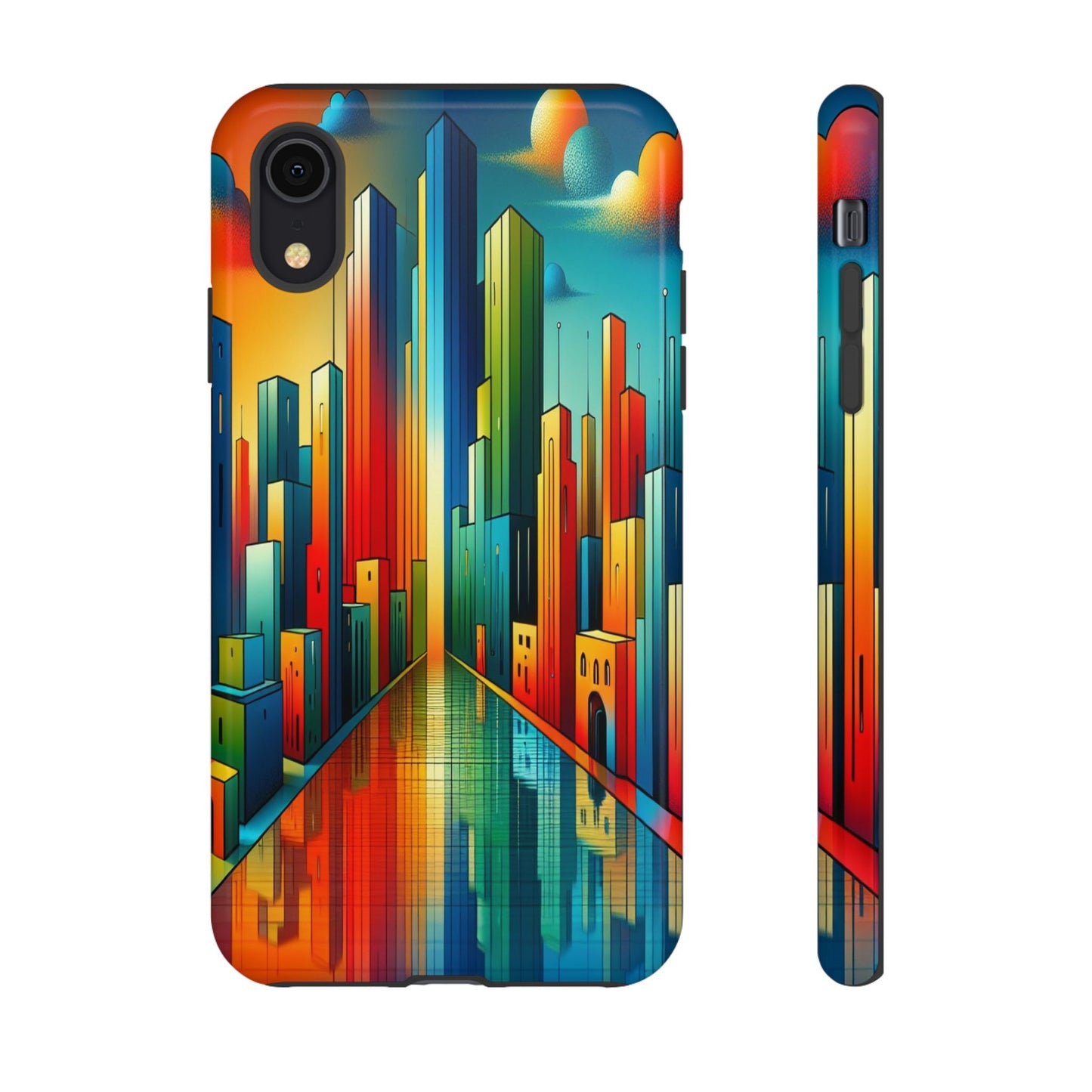 Custom ProtectiveCity ColorscapeIphone Case Compatible With Iphone 16 15 14 - Phone Cover