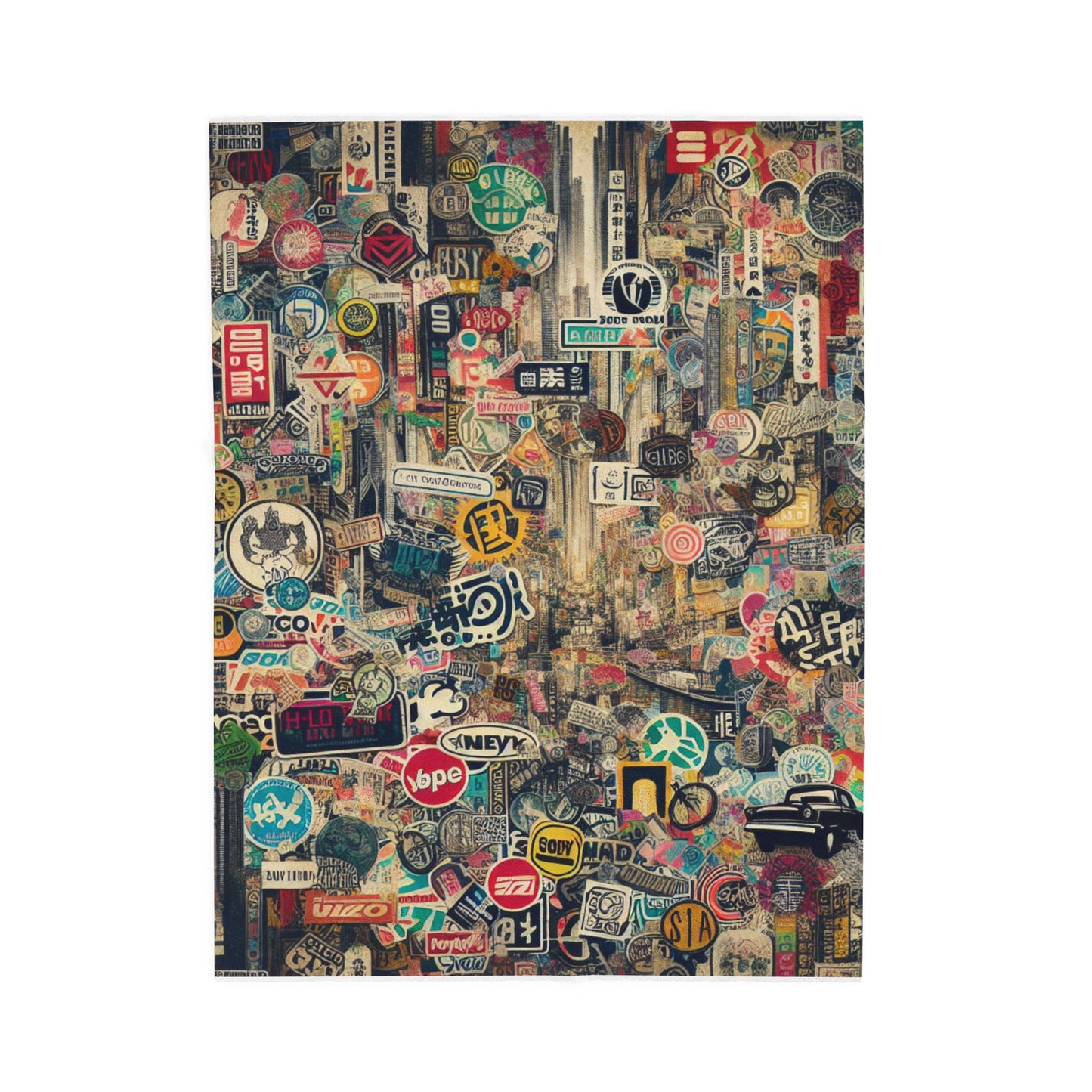 Sticker Medley - Plush Blanket