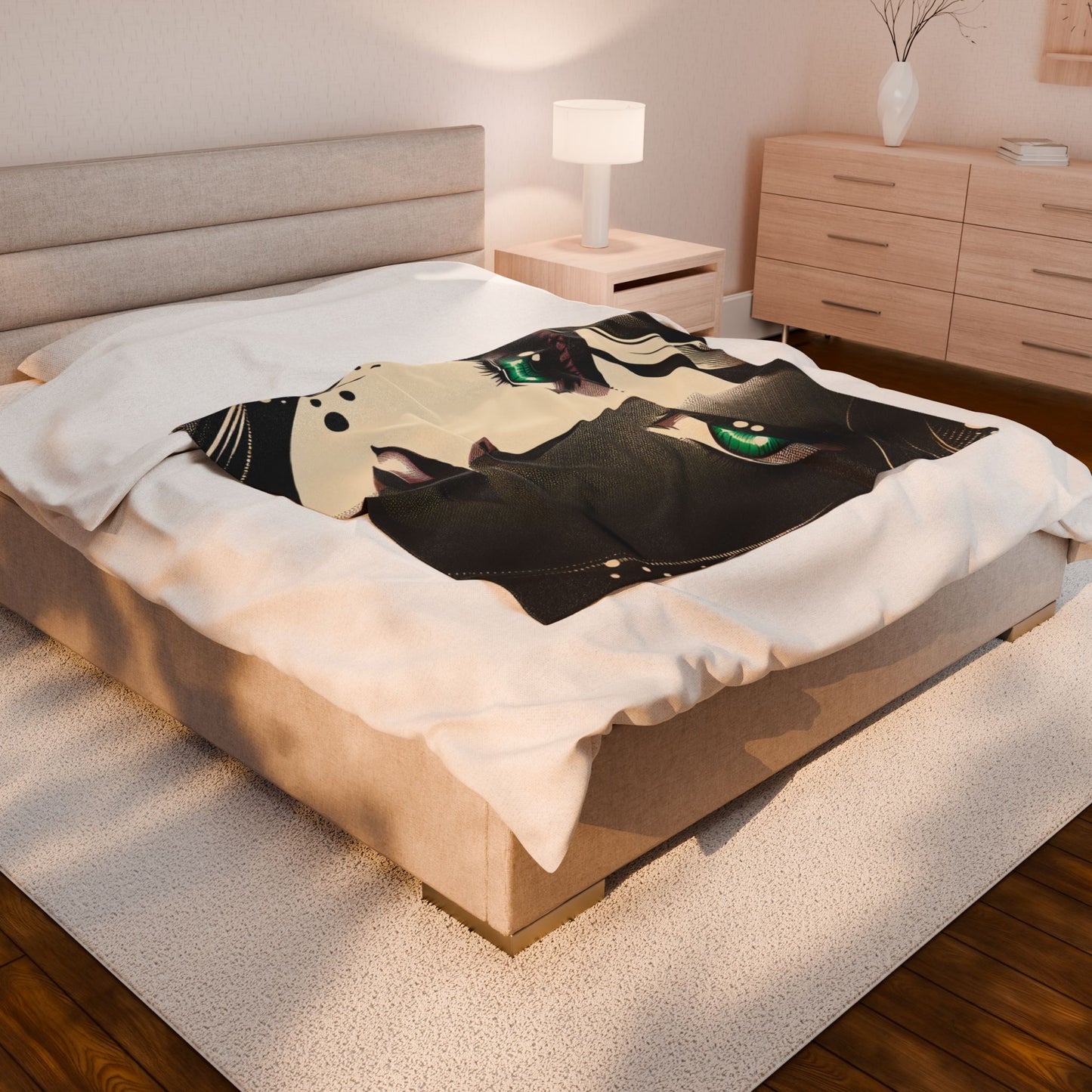 Mystique in Contrast - Plush Blanket