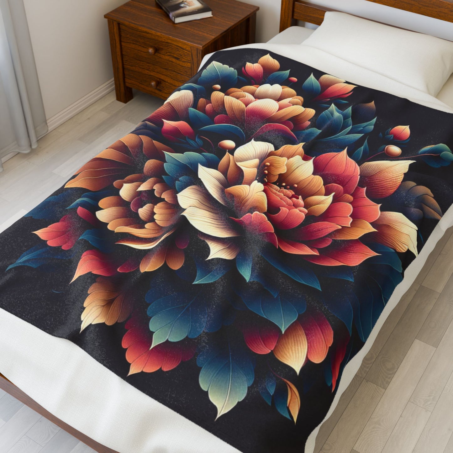 Nature's Flourish - Plush Blanket