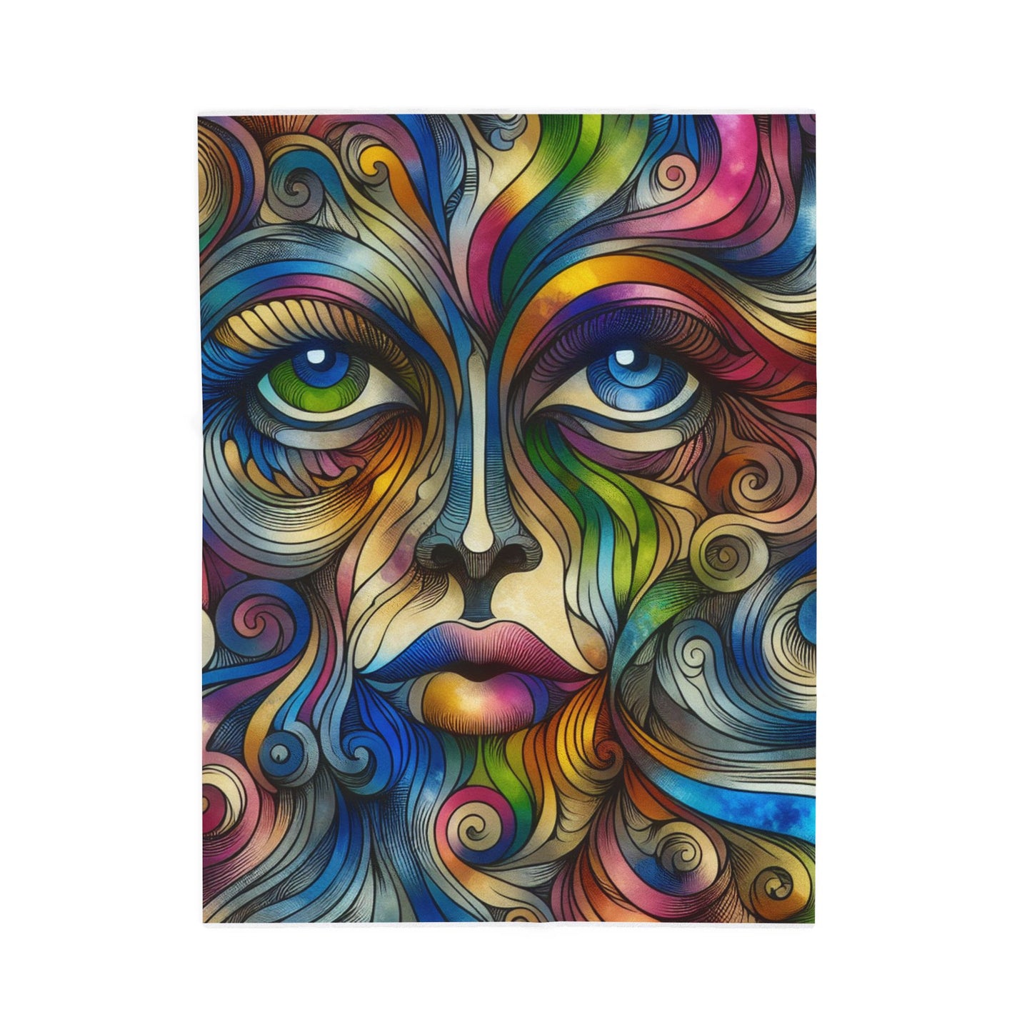Whirl of Expression - Plush Blanket