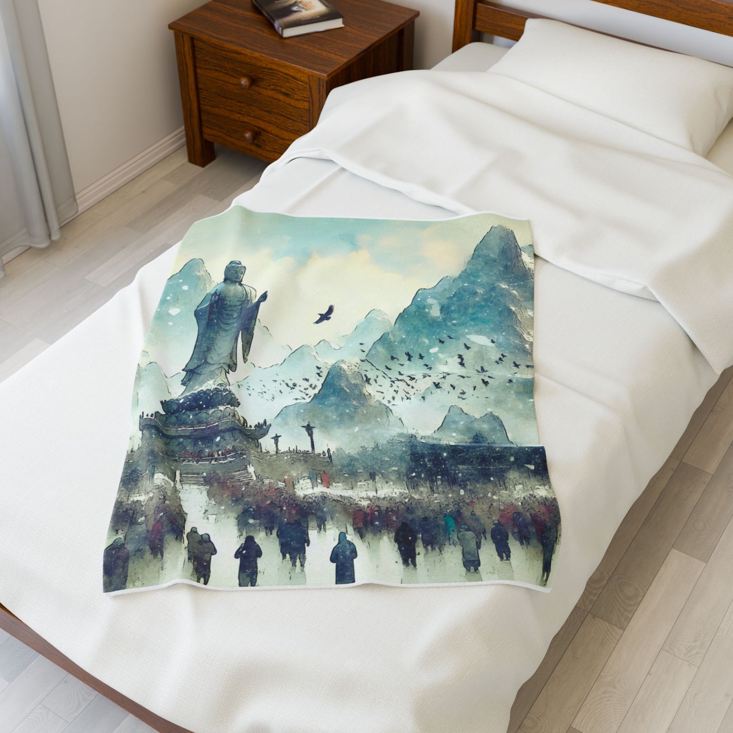 Pilgrimage of Tranquility - Plush Blanket