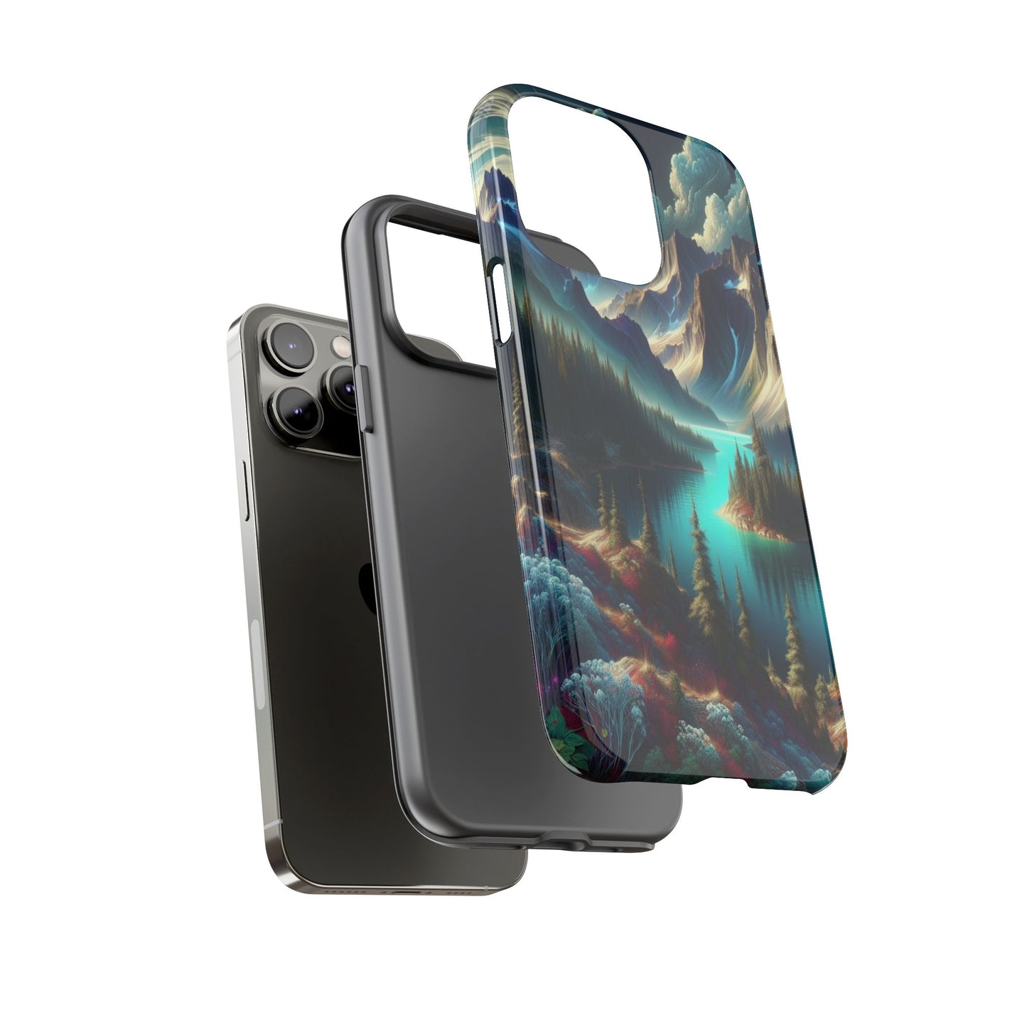 Custom ProtectiveMajestic Peaks and Tranquil WatersIphone Case Compatible With Iphone 16 15 14 - Phone Cover