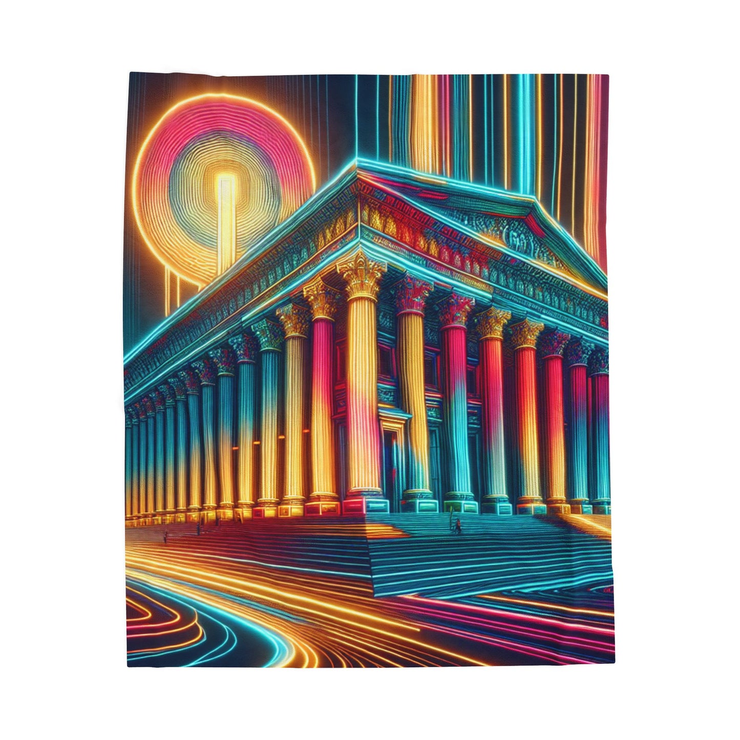 Neoclassical Pulse- Plush Blanket