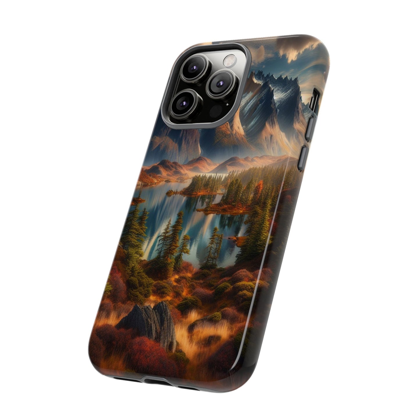 Custom ProtectiveMajestic Peaks and Tranquil WatersIphone Case Compatible With Iphone 16 15 14 - Phone Cover