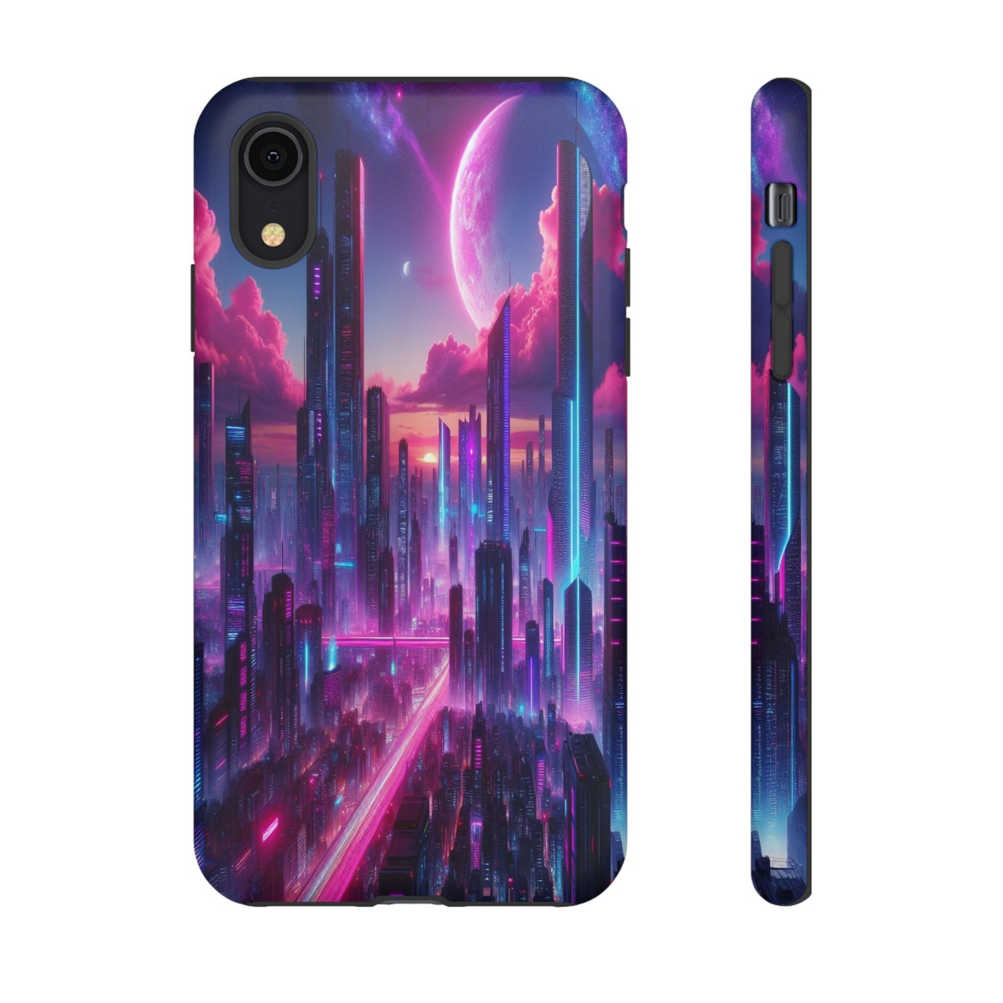 Futuristic Skyline Fantasy - Phone Case