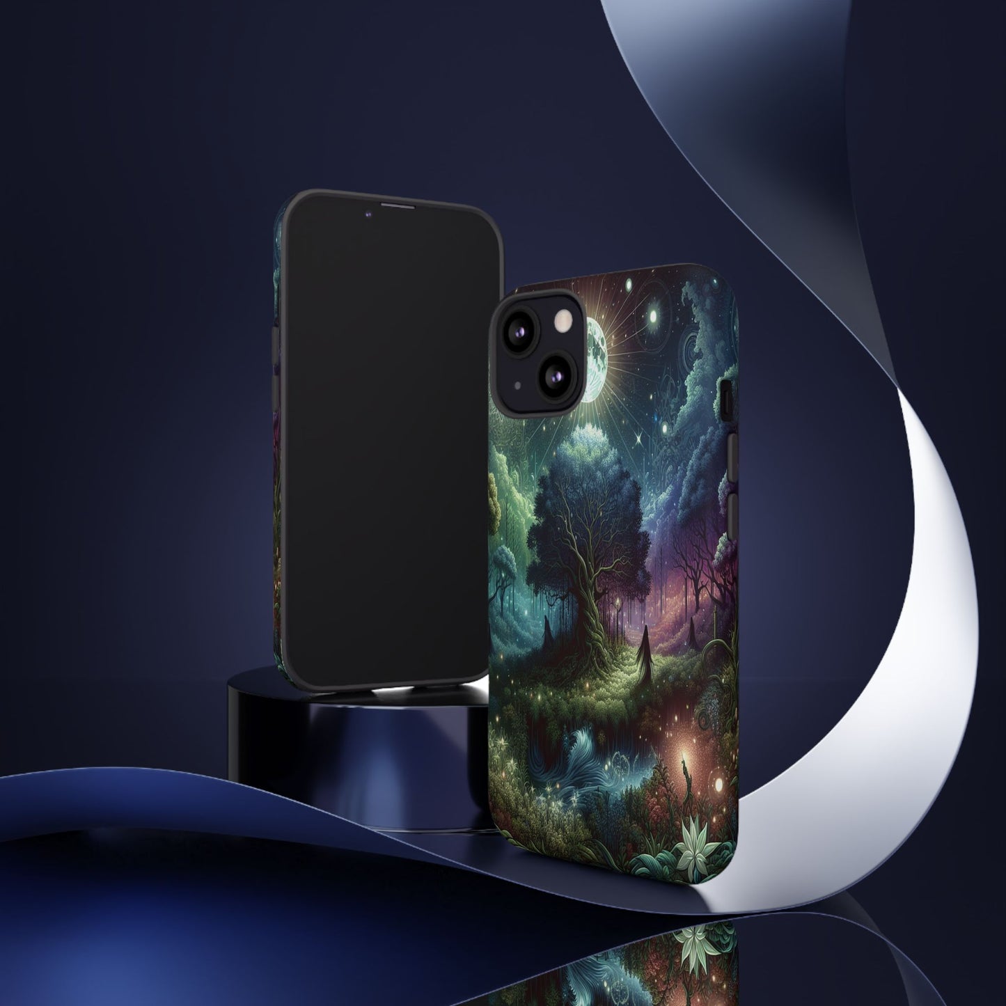 Luminous Forest Nightscape - Phone Case