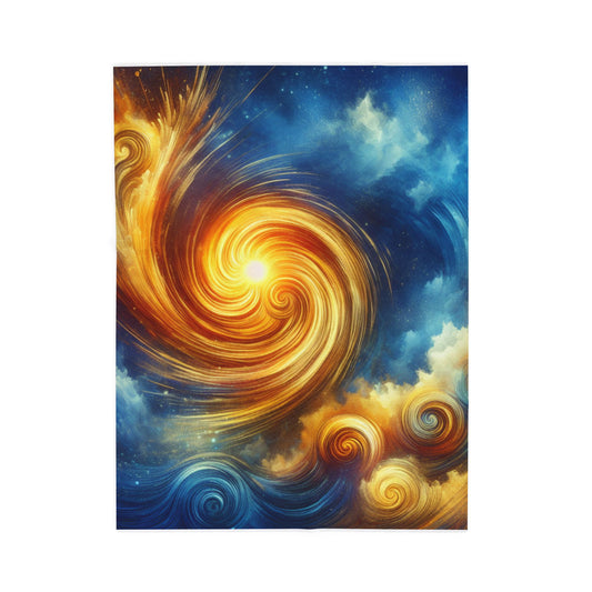 Swirling Cosmic Energies - Plush Blanket