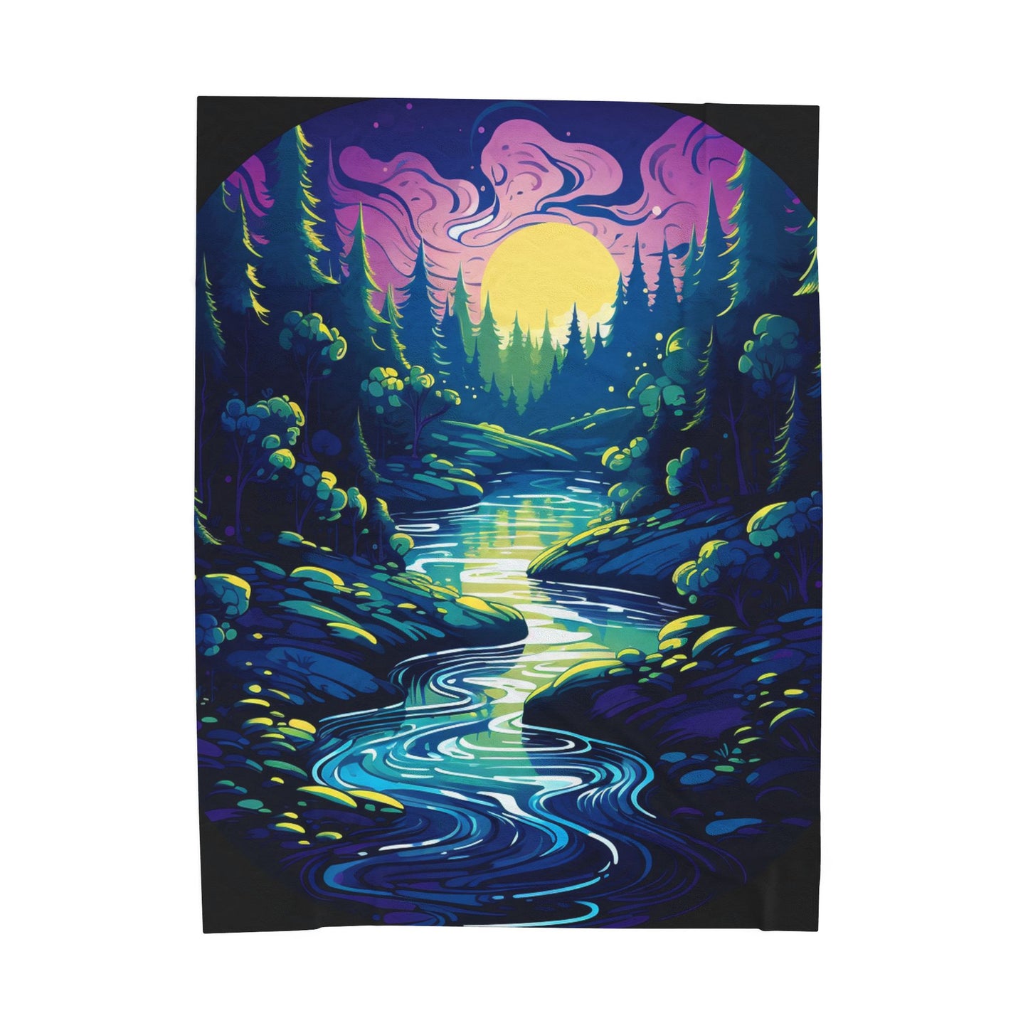 Mystic Twilight Serenade- Plush Blanket