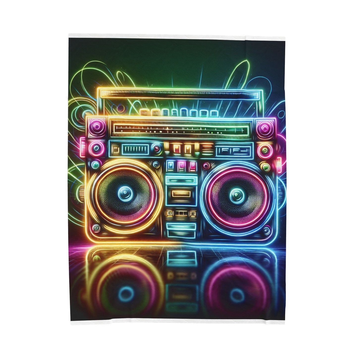Boom Box Reverie - Plush Blanket