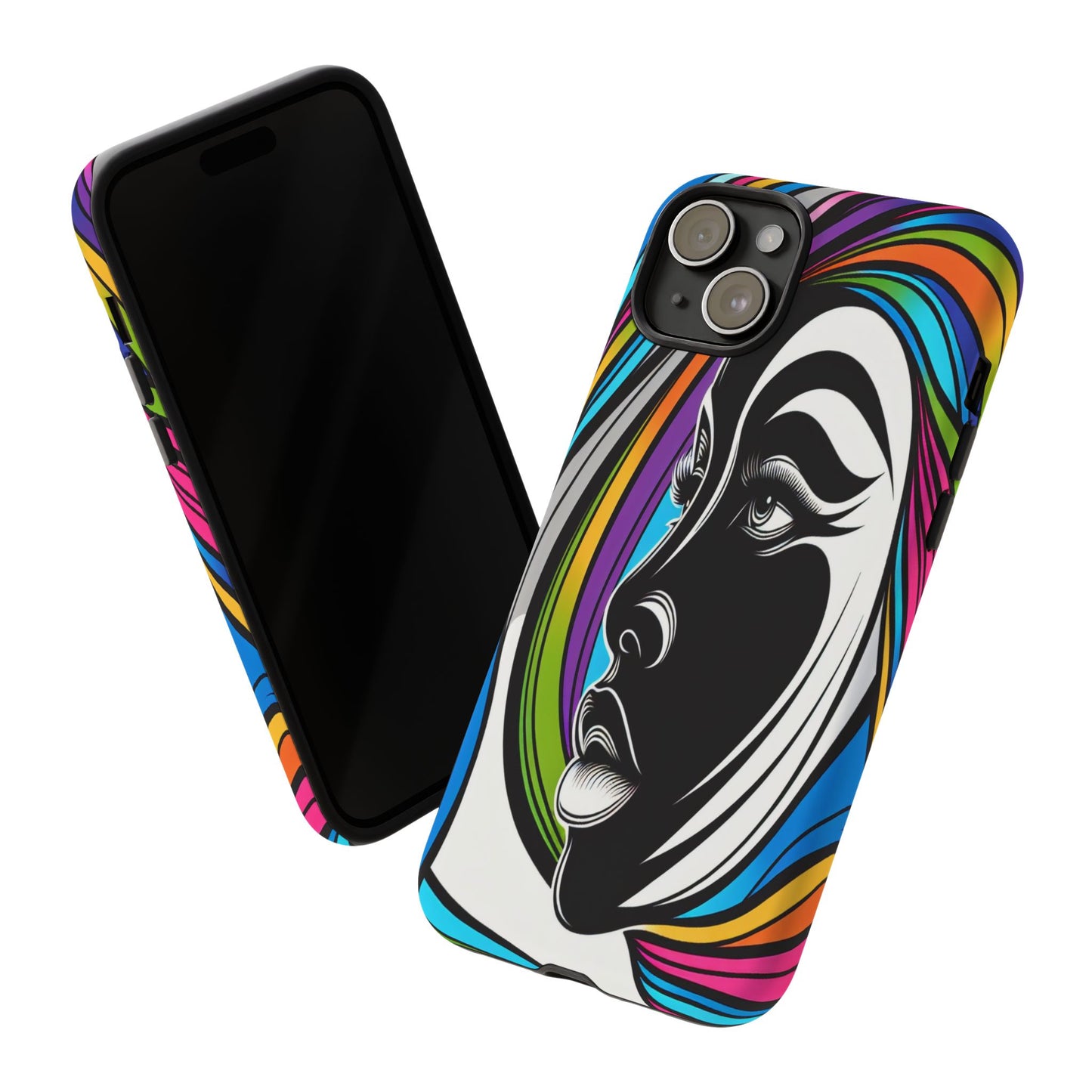 Colorful Portrait Fusion - Phone Case