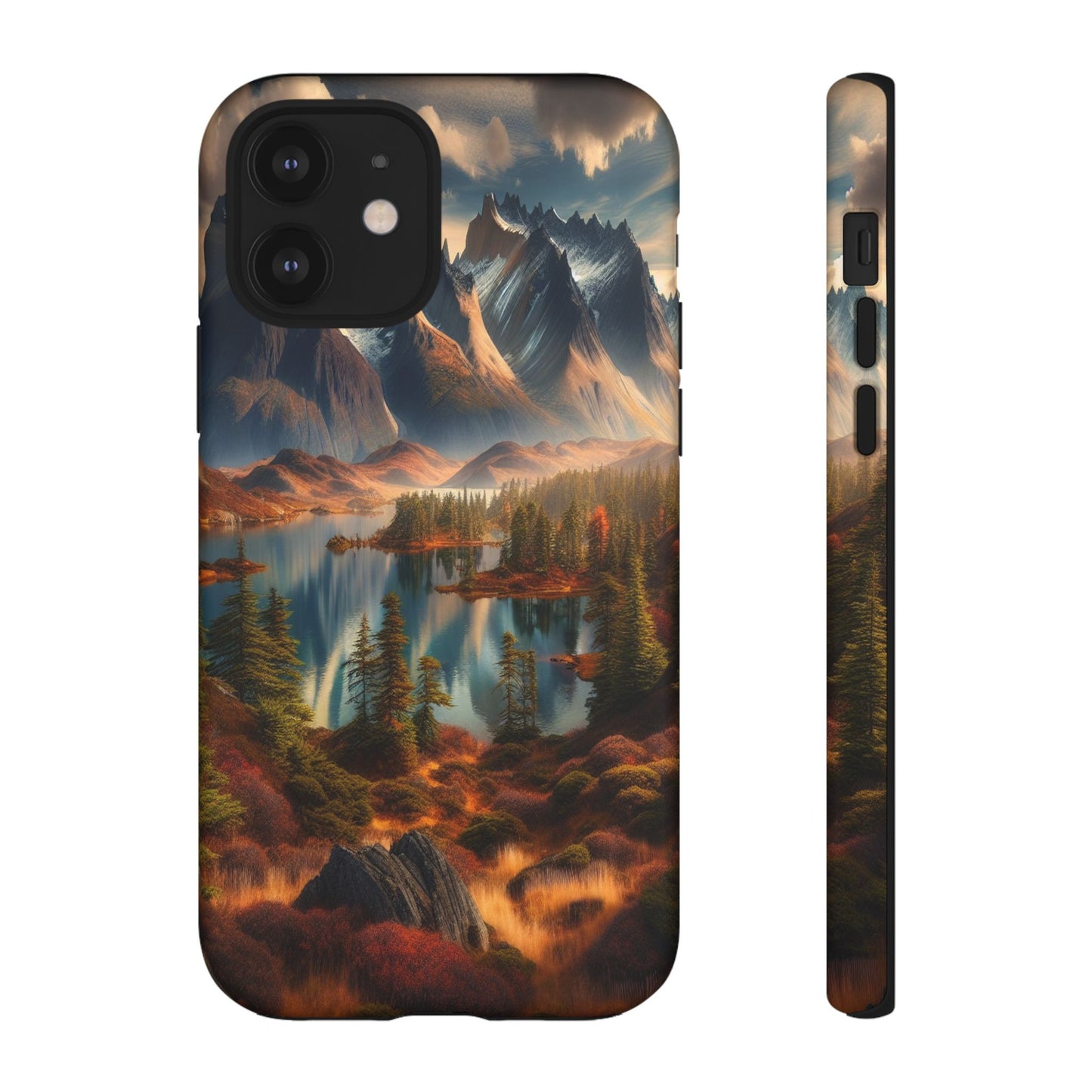 Custom ProtectiveMajestic Peaks and Tranquil WatersIphone Case Compatible With Iphone 16 15 14 - Phone Cover