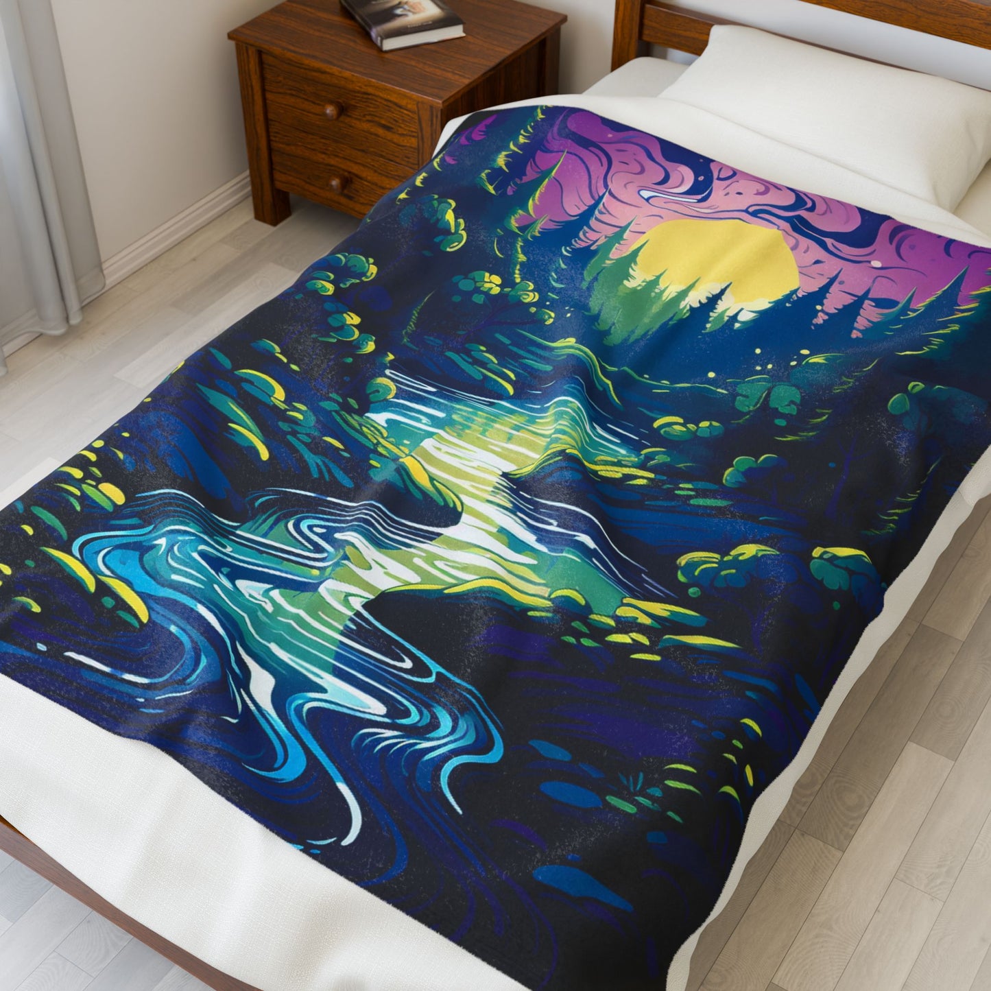 Mystic Twilight Serenade- Plush Blanket